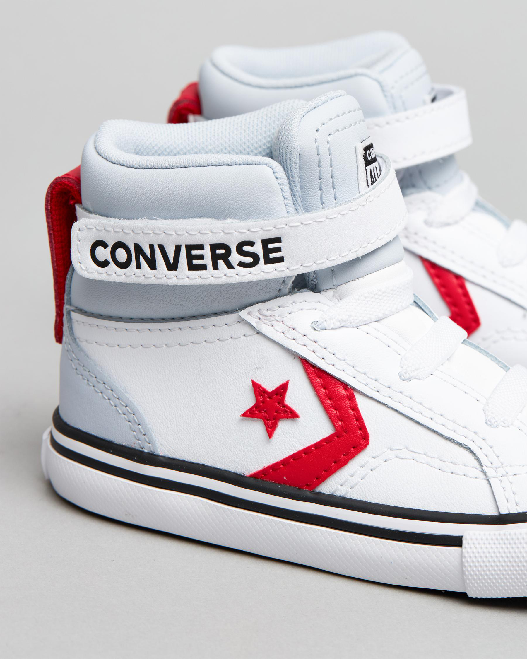 Shop Converse Toddlers' Pro Blaze Strap HiTop Shoes In White/ghosted