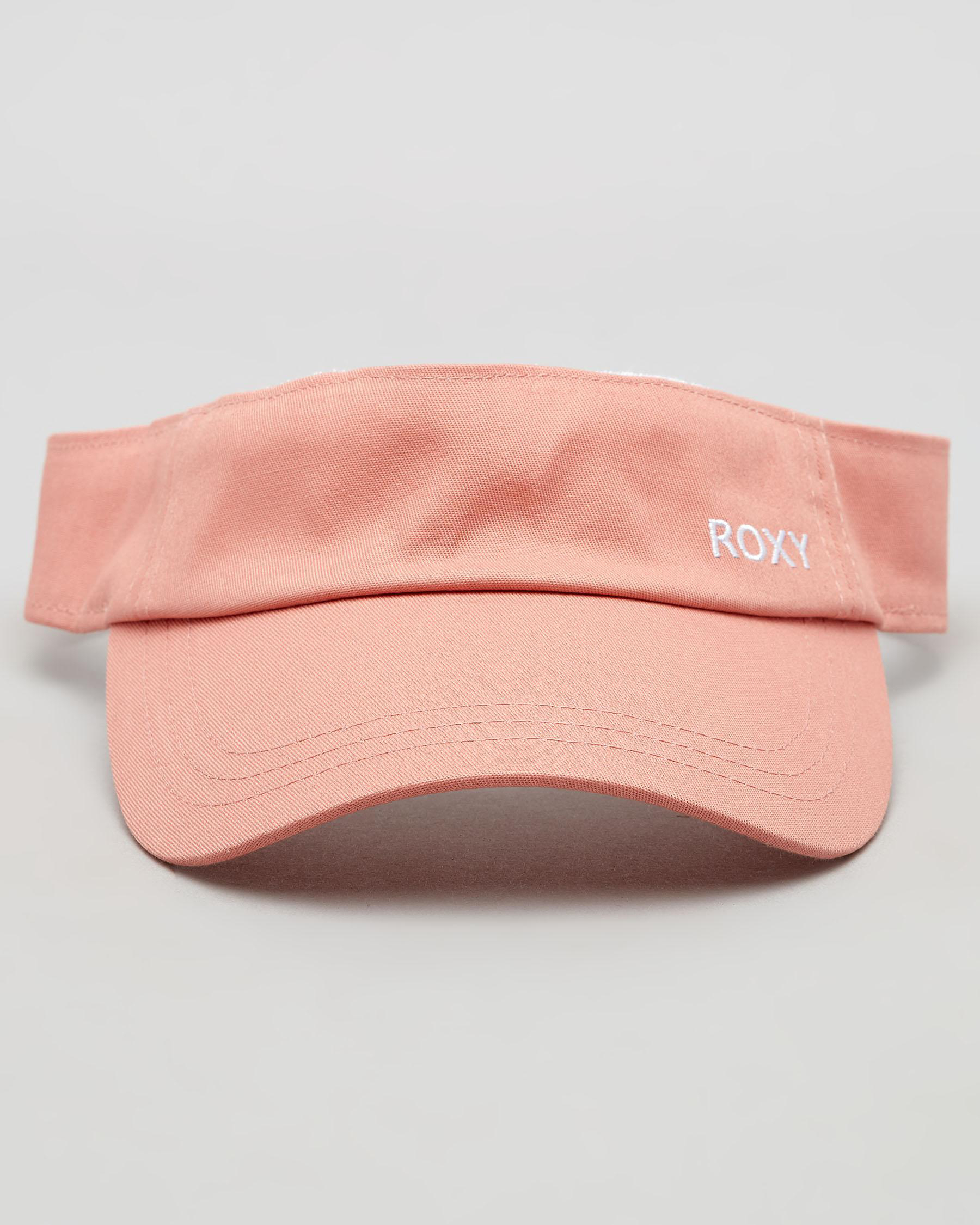 Shop Roxy Kind Of Beautiful Visor In Dusty Rose Fast Shipping & Easy