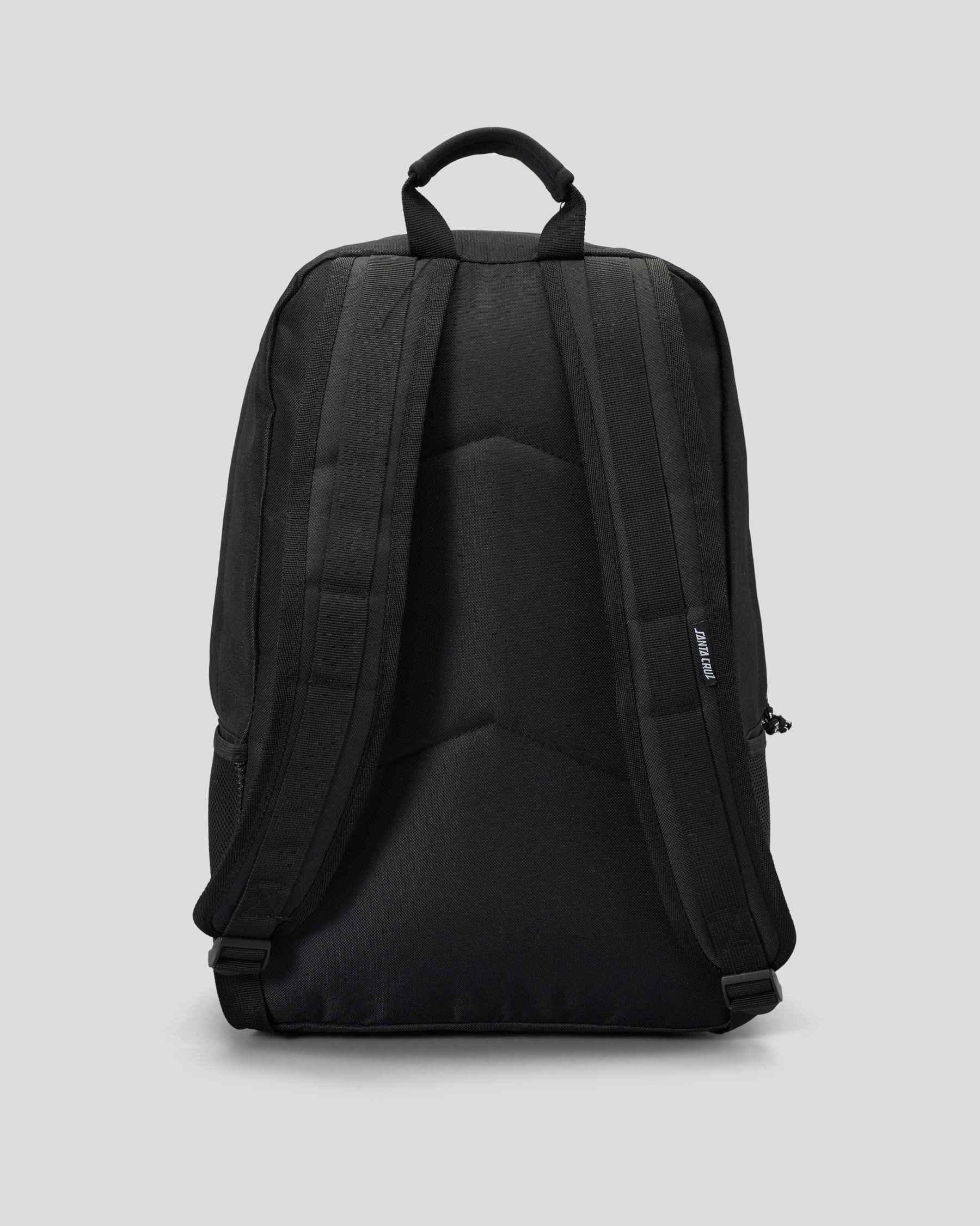 Shop Santa Cruz Vivid MFG Dot Backpack In Black - Fast Shipping & Easy ...