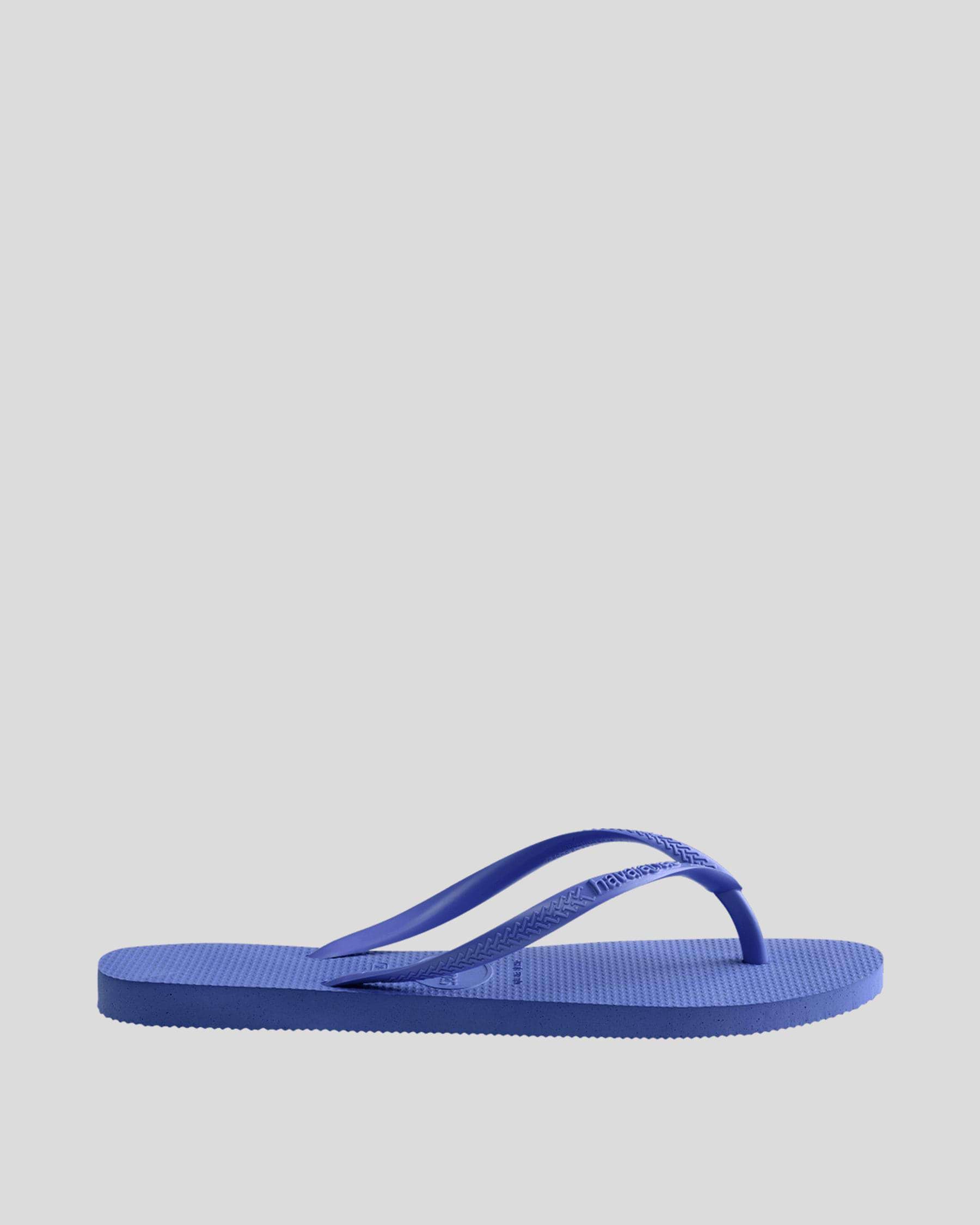 Havaianas Slim Basic Thongs In Provence Blue - Fast Shipping & Easy ...