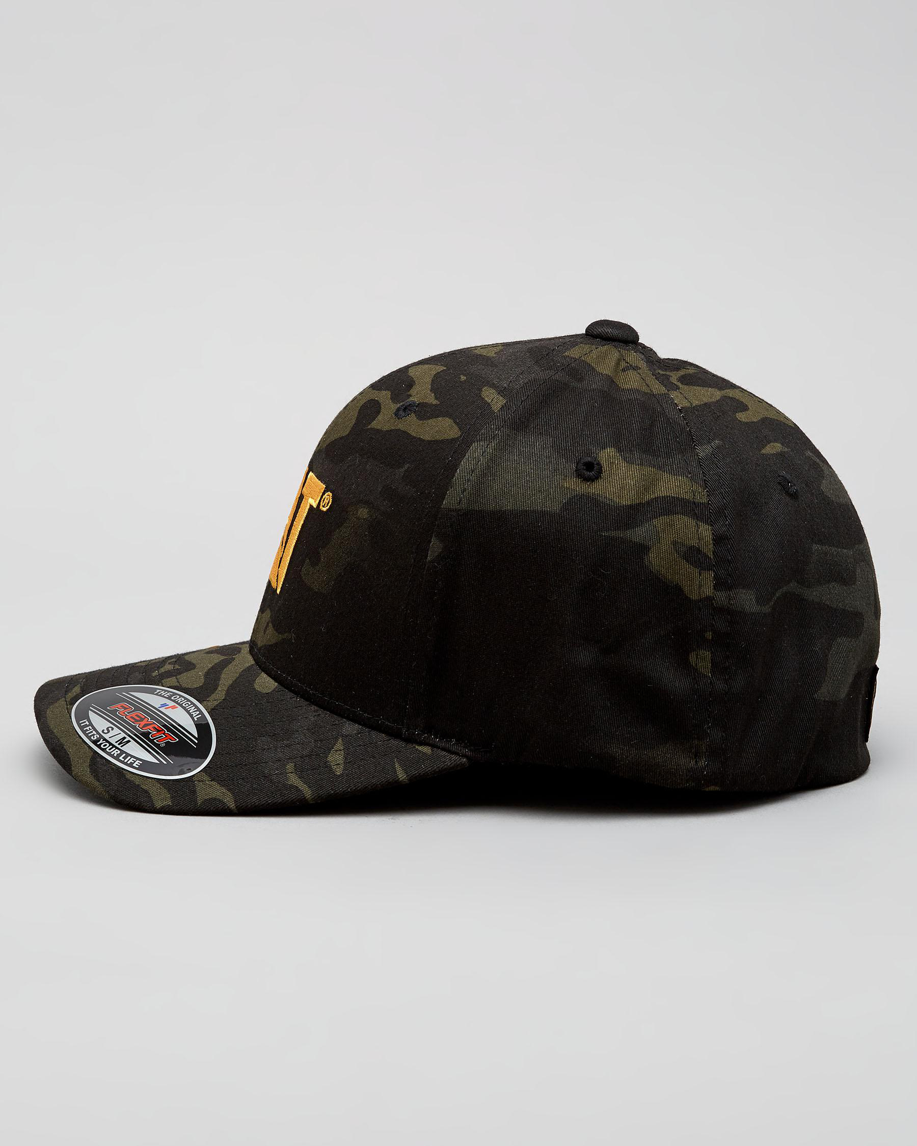 Shop Cat Trademark Flexfit Cap In Night Camo - Fast Shipping & Easy ...
