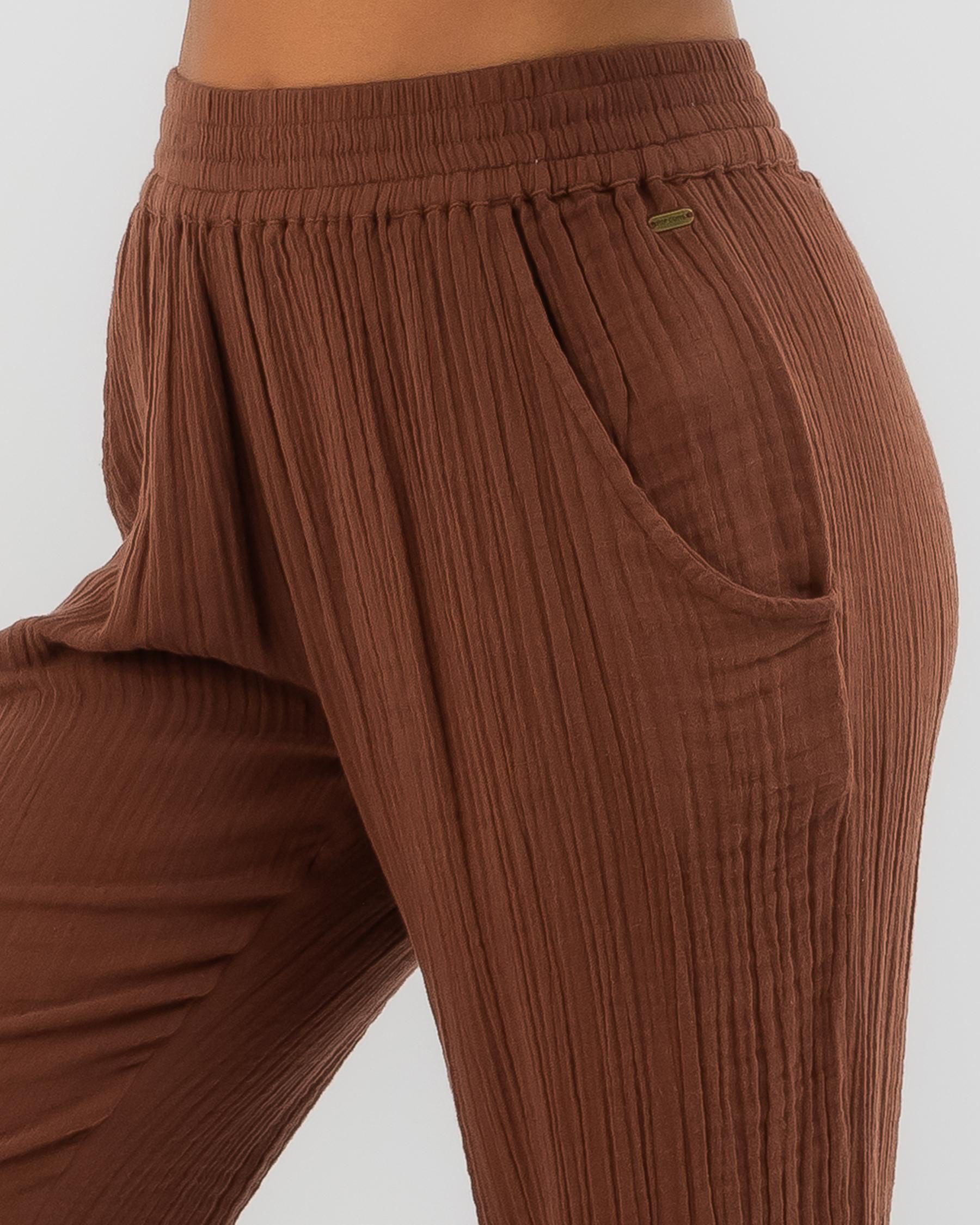 Rip Curl Premium Surf Beach Pants In Dark Brown FREE* Shipping & Easy