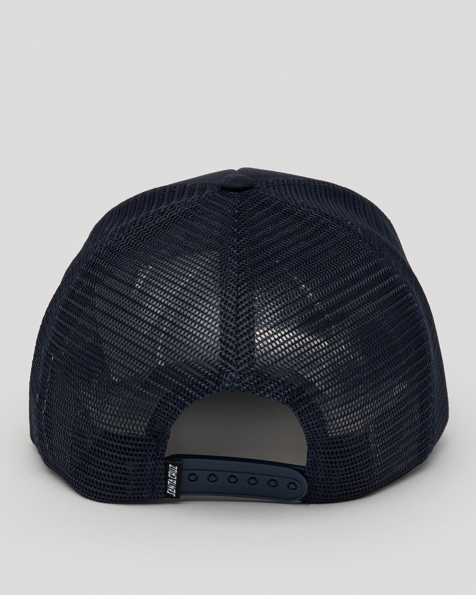Shop Santa Cruz MFG Dot Trucker Cap In Midnight - Fast Shipping & Easy ...
