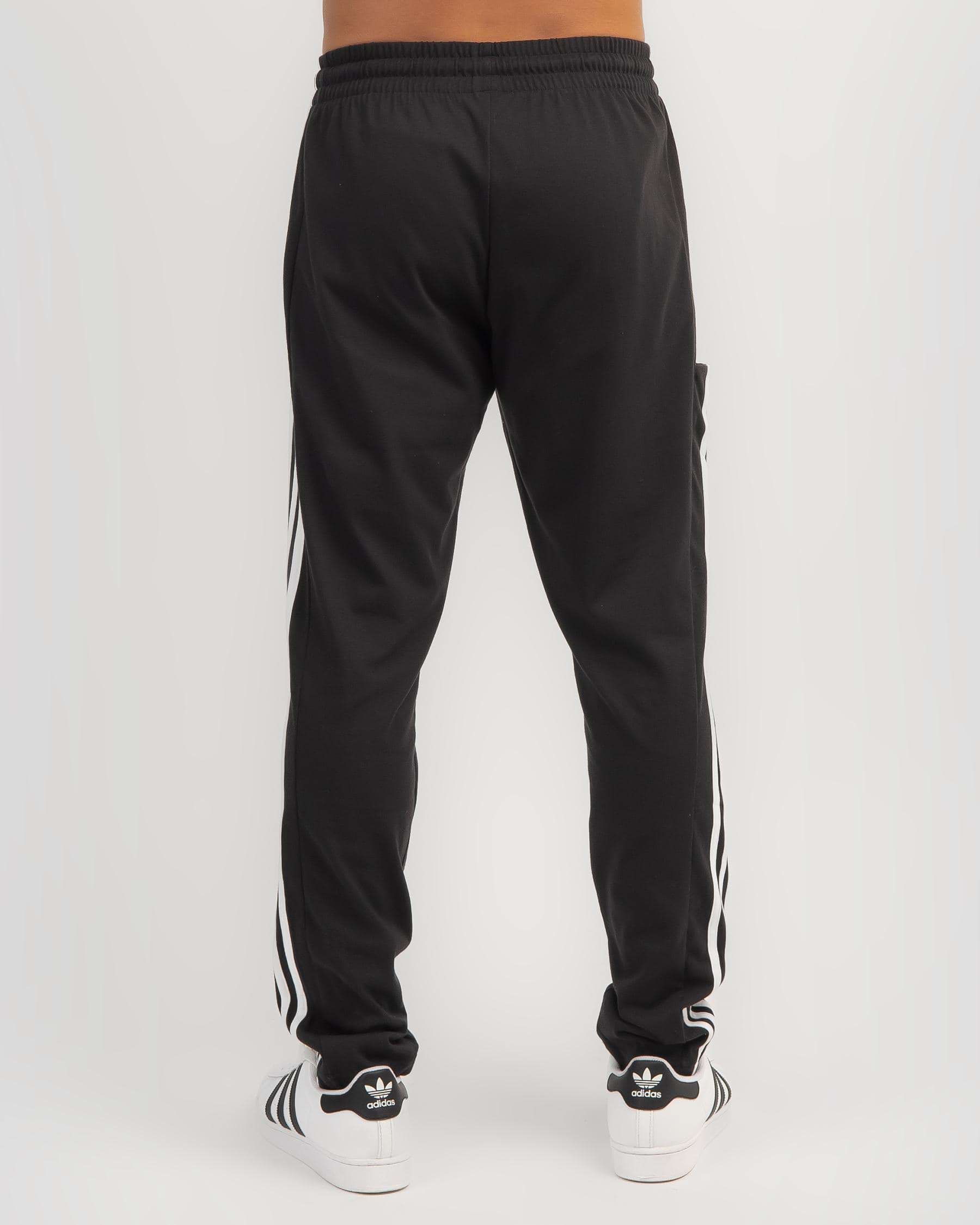 Adidas 3 Stripe Track Pants In Black/white - Fast Shipping & Easy ...