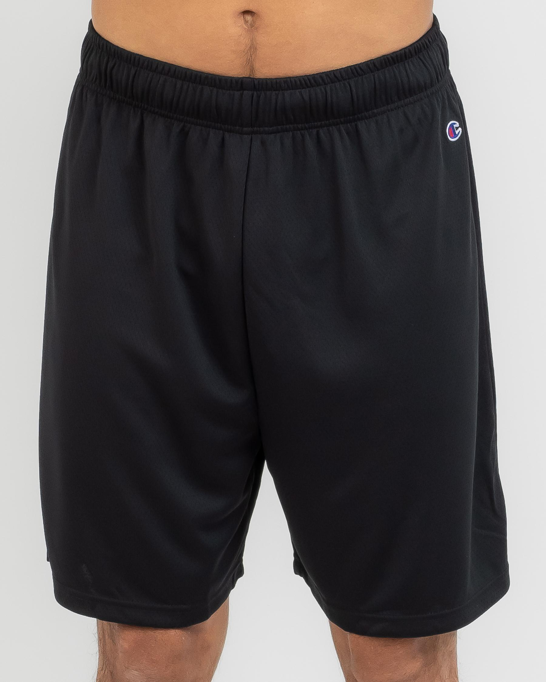 Champion Basketball Shorts In Black - Fast Shipping & Easy Returns ...