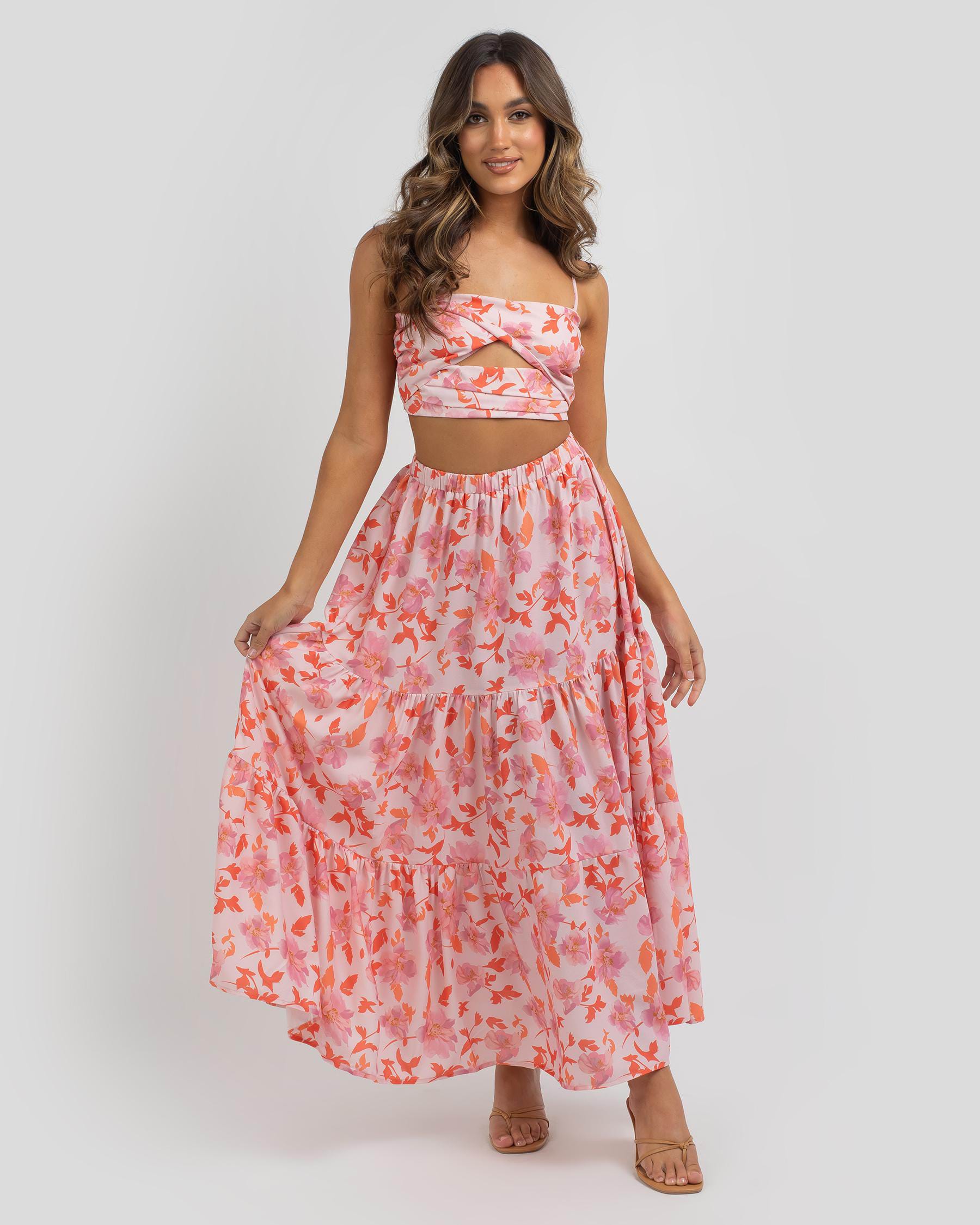 Who I Am Madison Maxi Skirt In Pink - Fast Shipping & Easy Returns ...