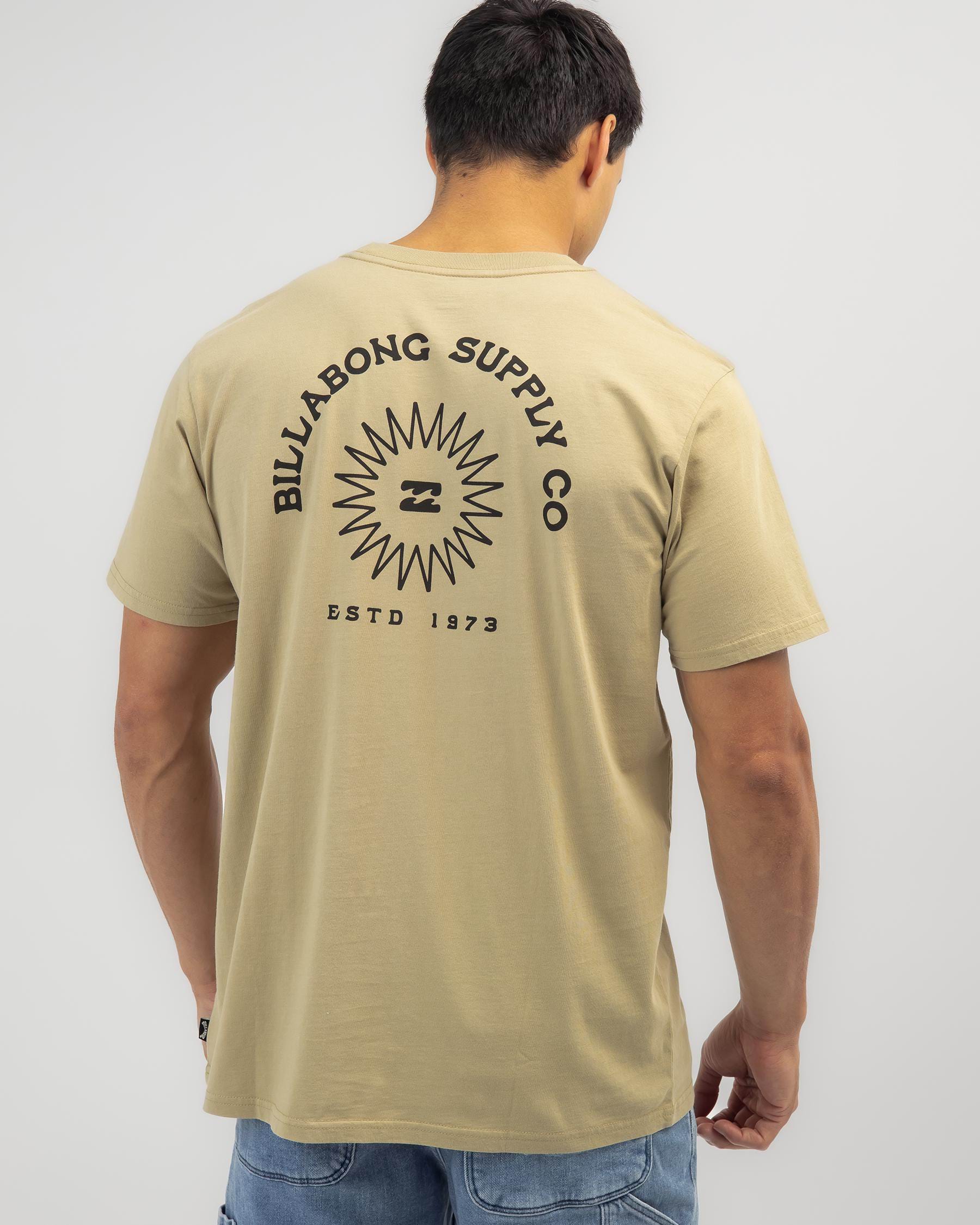 Billabong Sundown T-Shirt In Khaki - Fast Shipping & Easy Returns ...