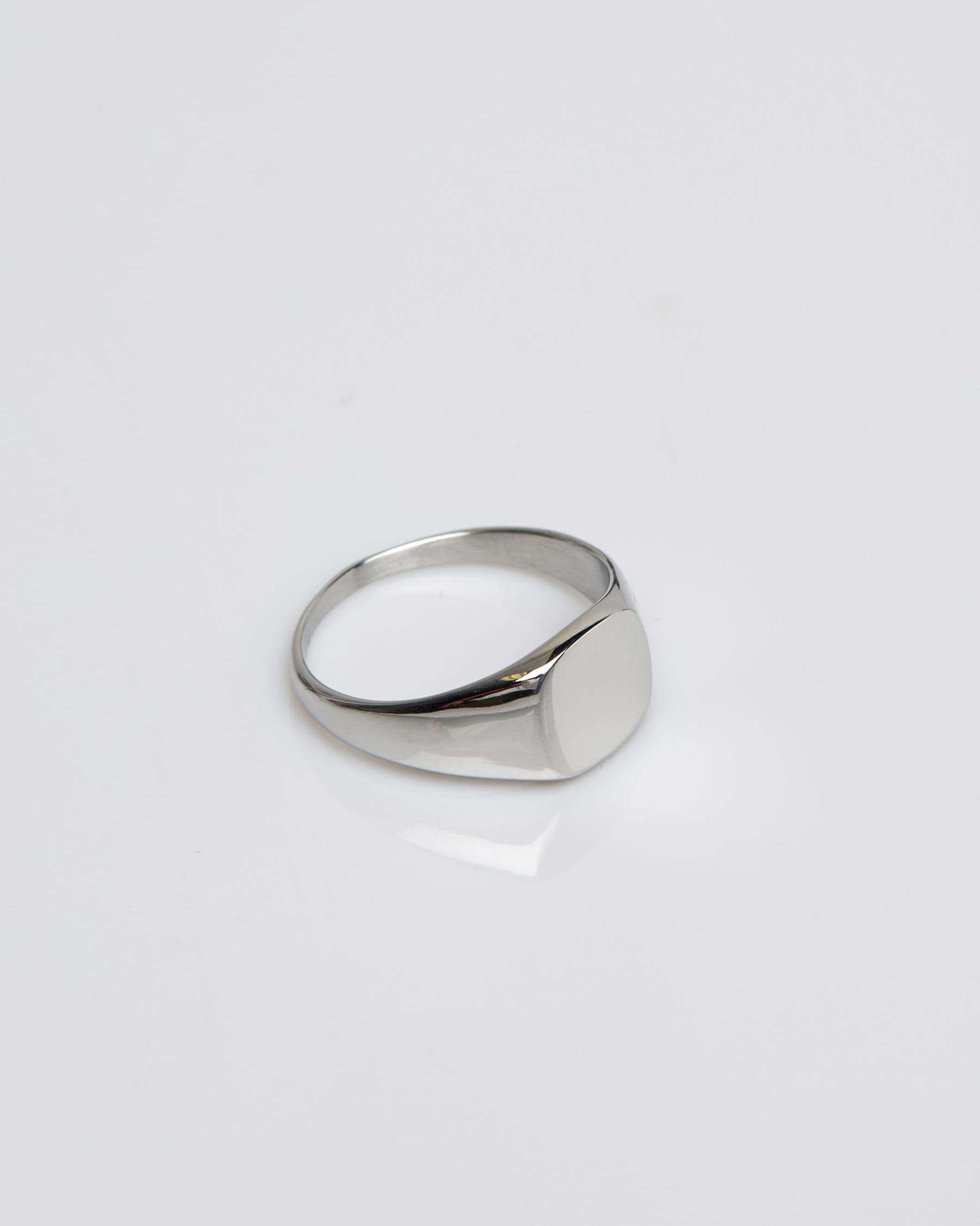 Statement Collective Minimal Signet Ring In Silver - Fast Shipping ...