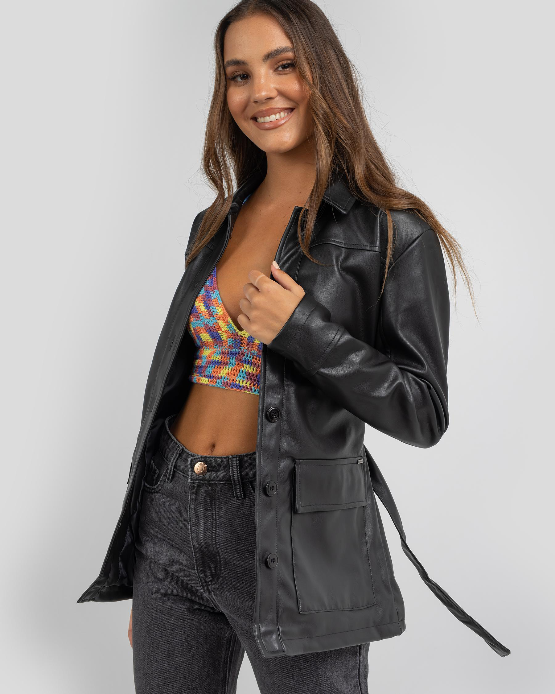Ava And Ever Toni Jacket In Black - Fast Shipping & Easy Returns - City ...
