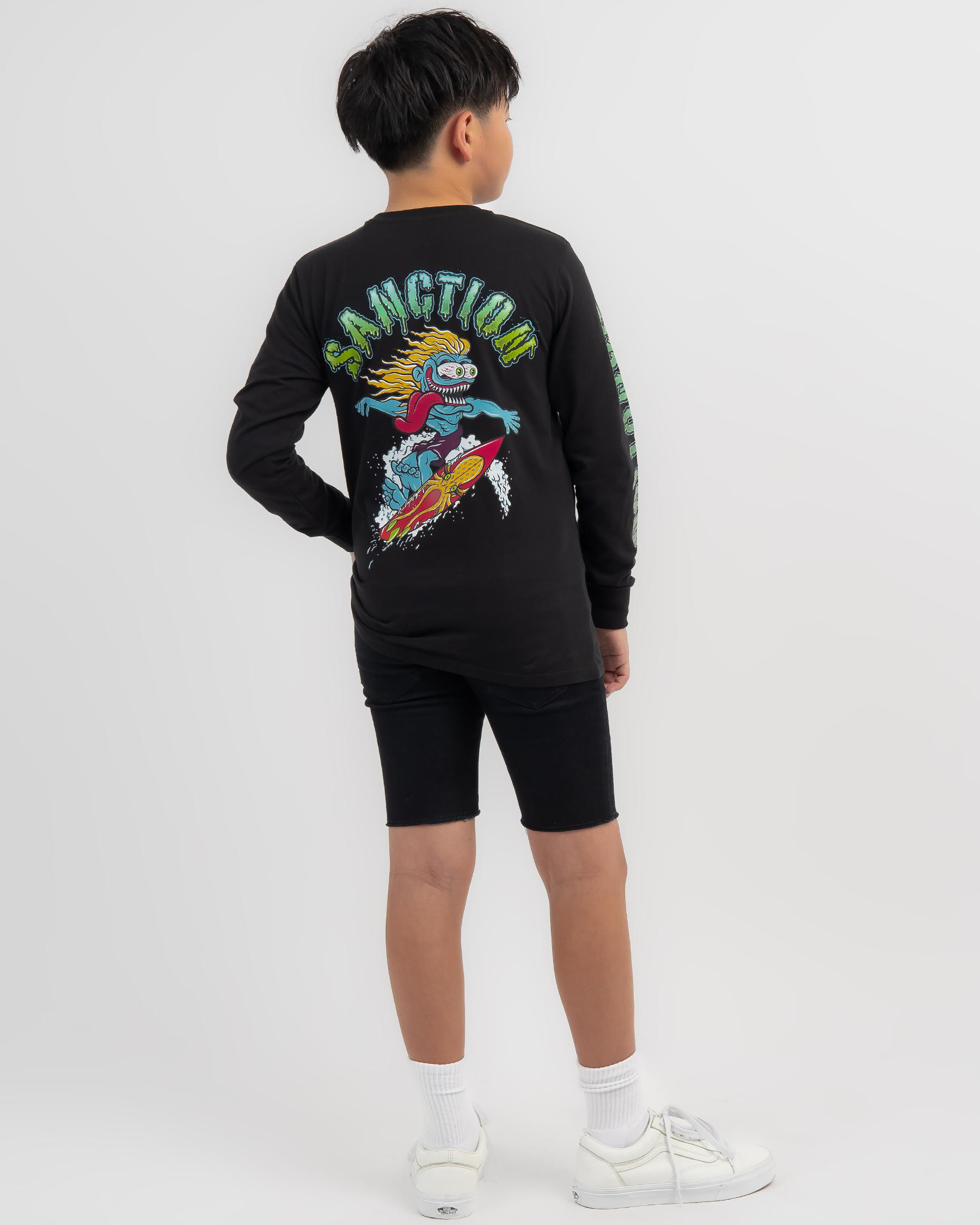 Shop Sanction Boys' Ultimate Long Sleeve TShirt In Black Fast