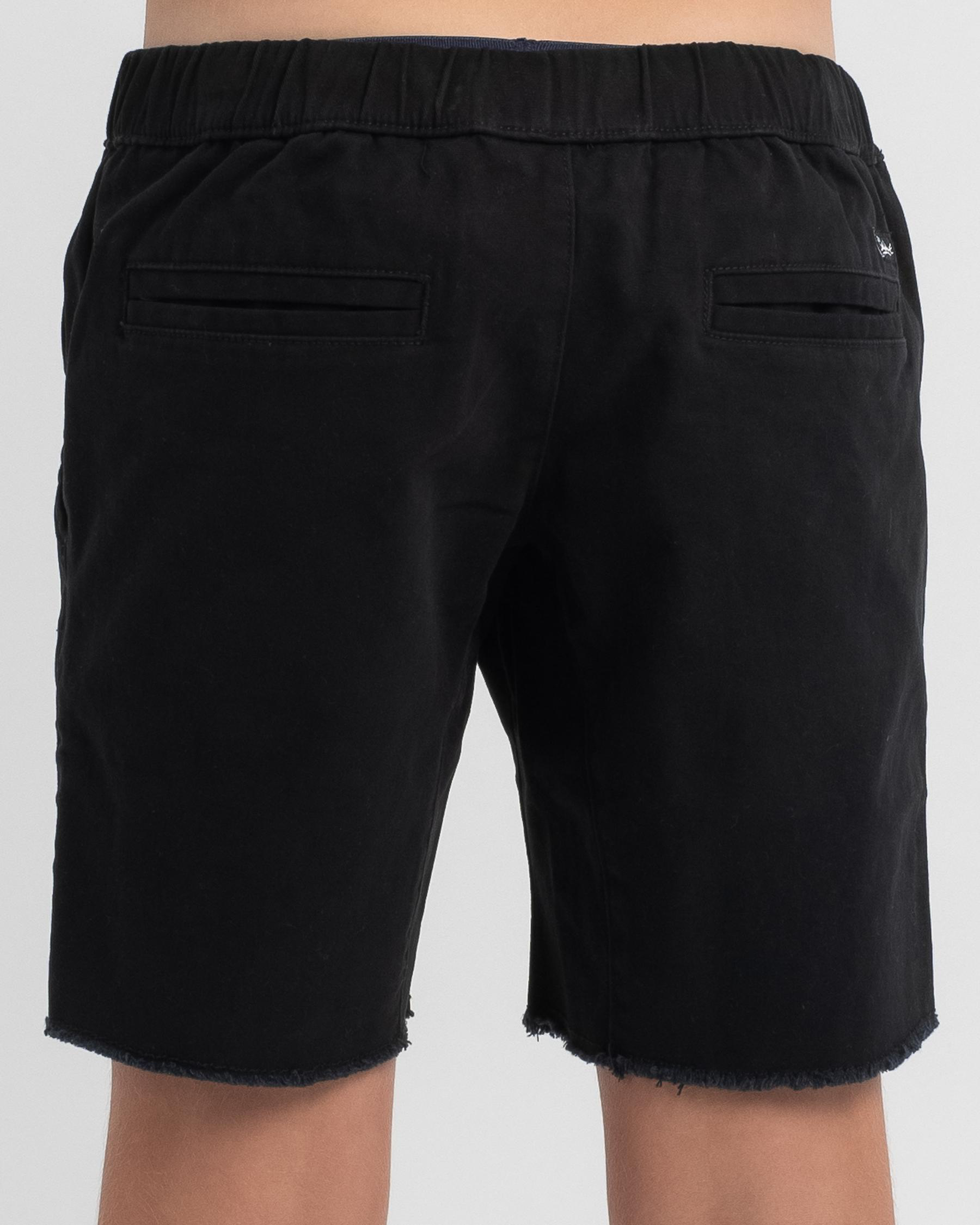 Shop Skylark Boys' Erase Drop Crotch Shorts In Black - Fast Shipping ...