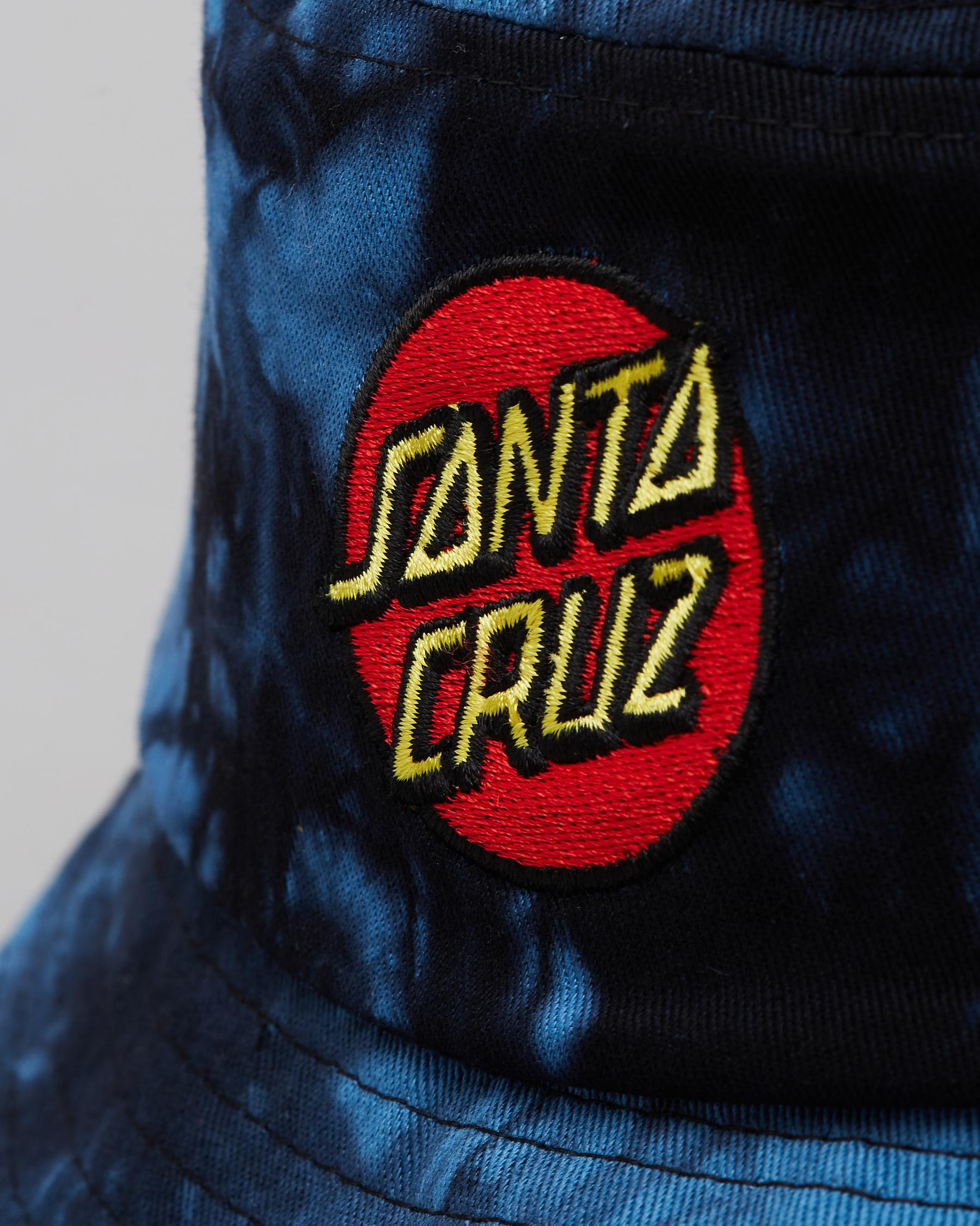 Shop Santa Cruz Dot Youth Bucket Hat In Navy Tie Dye Fast Shipping