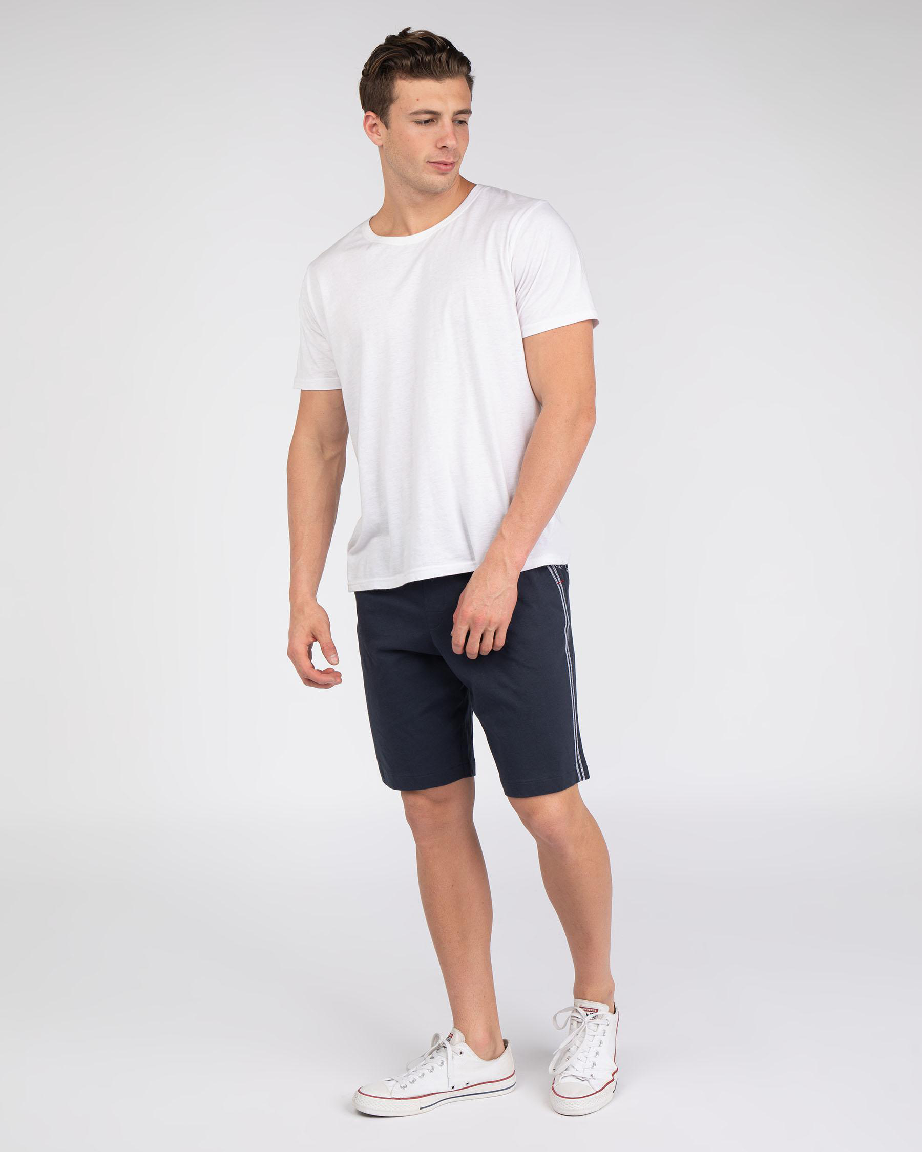 Shop Tommy Hilfiger Jersey Shorts In Navy Blazer Fast Shipping & Easy