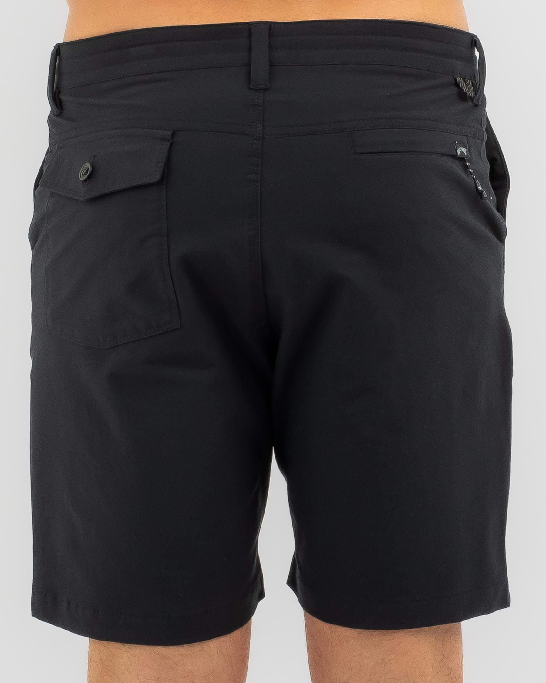 Shop Billabong Surftrek Plus Shorts In Black - Fast Shipping & Easy ...