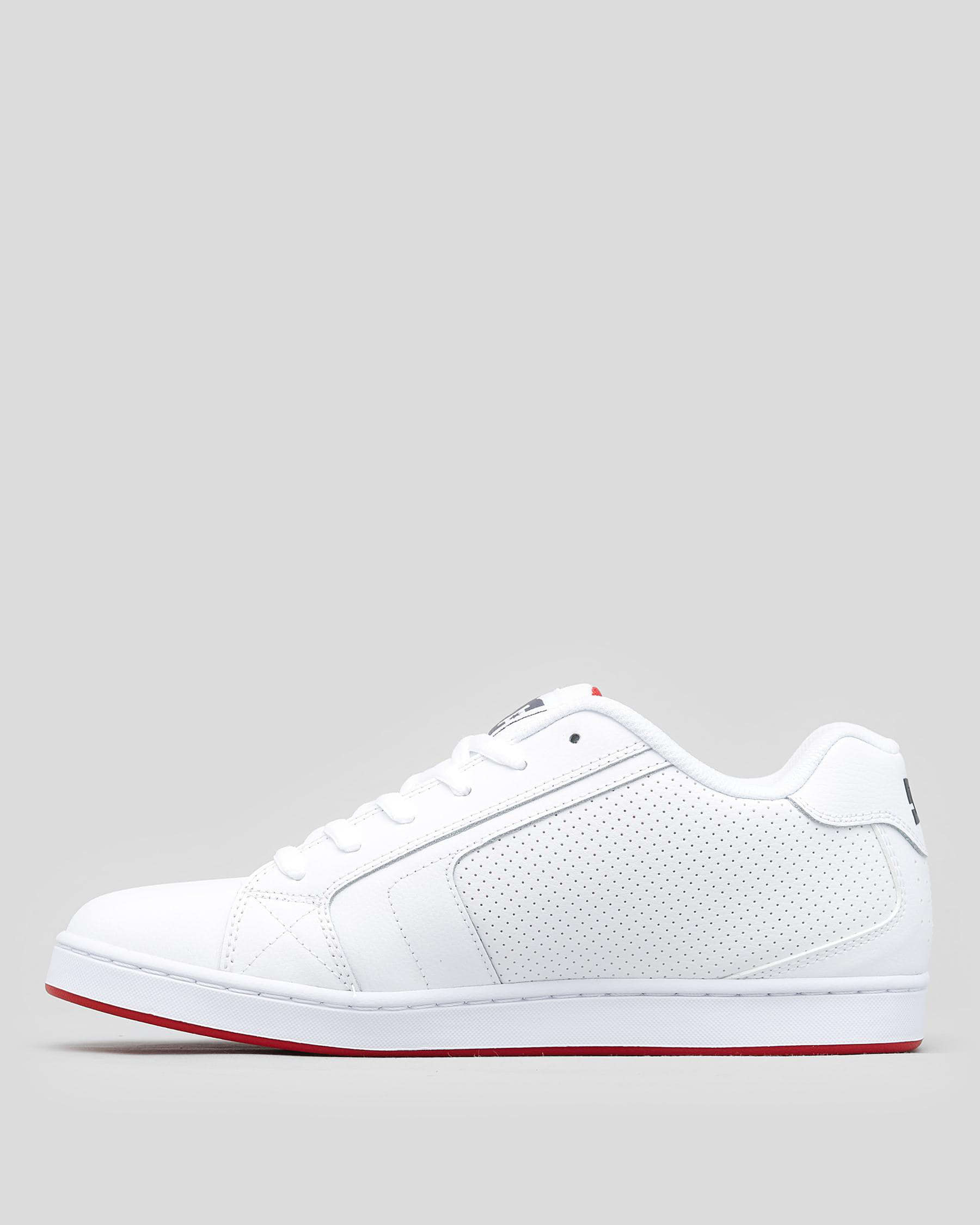 DC Shoes Net Shoes In White/red - Fast Shipping & Easy Returns - City ...