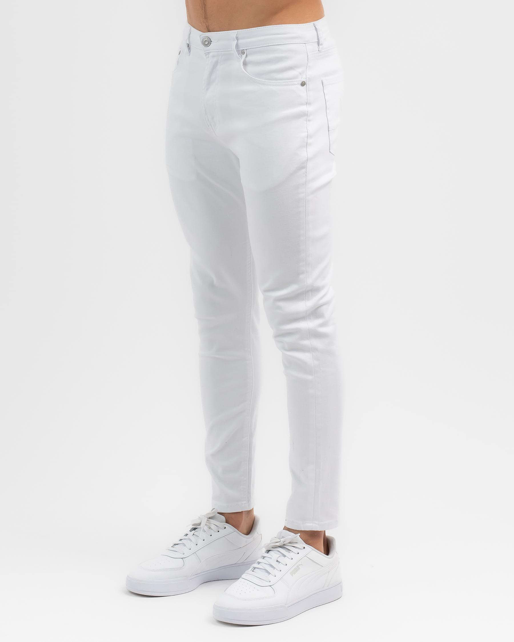 Shop Lucid Chillin Jeans In White - Fast Shipping & Easy Returns - City ...