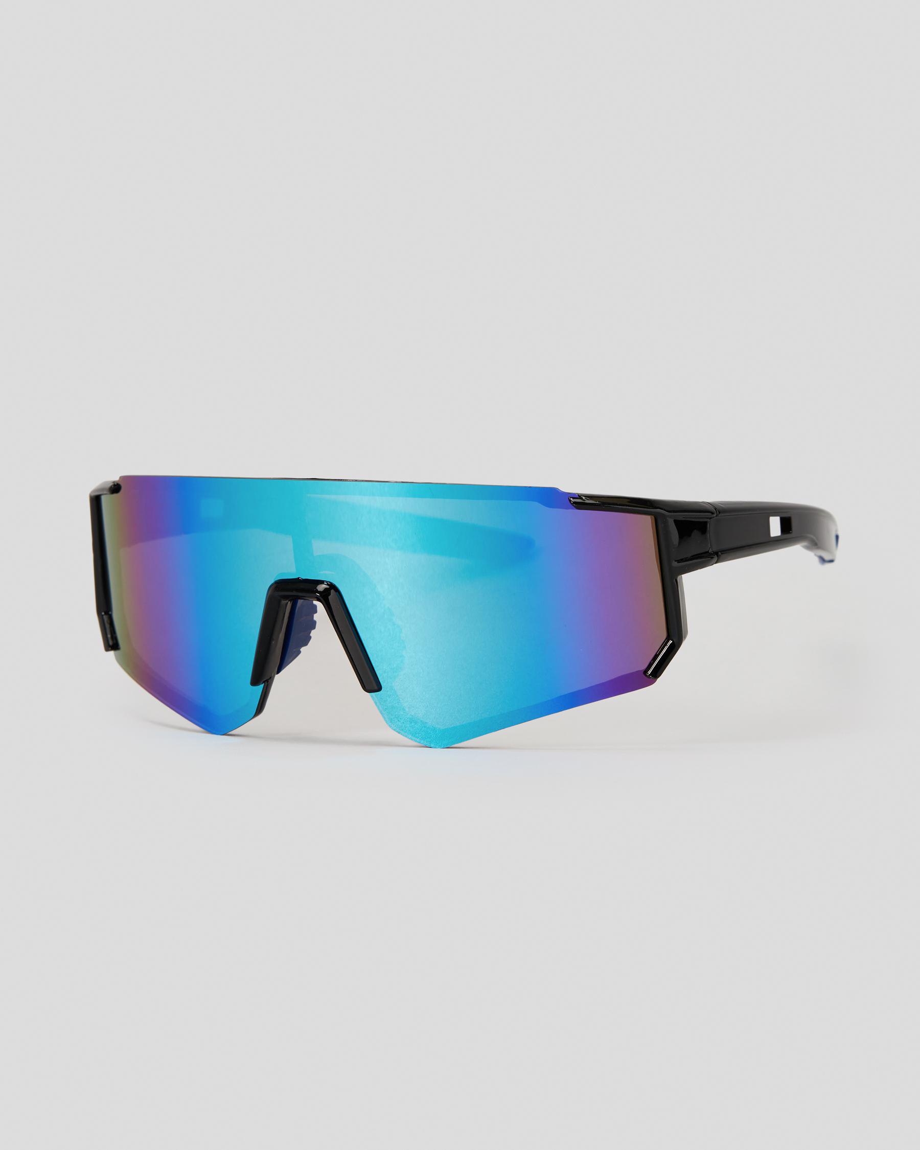 Indie Eyewear Austin Sunglasses In Black/blue Mirror FREE* Shipping