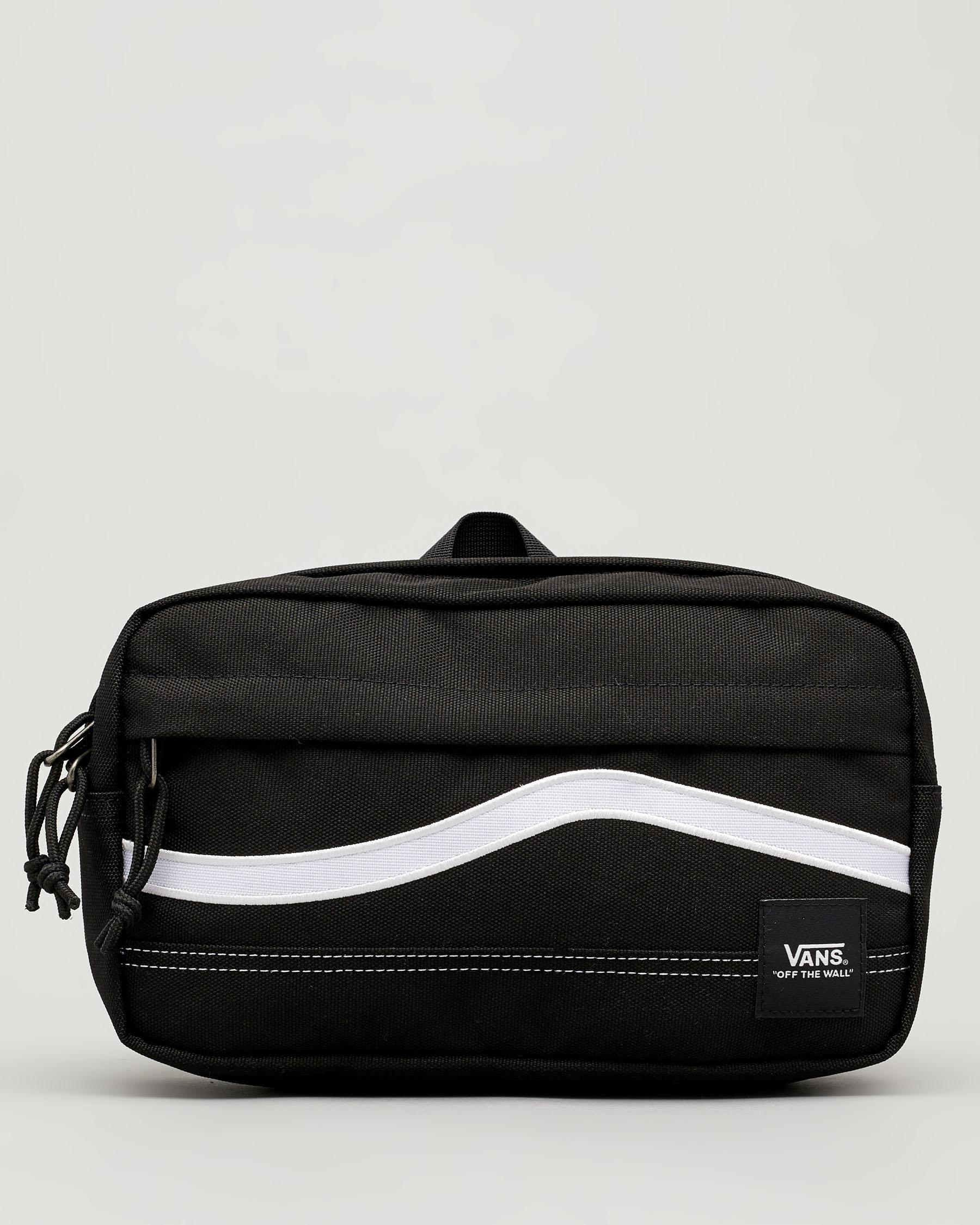 Shop Vans Construct Cross Body Bag In Black/ White Fast Shipping