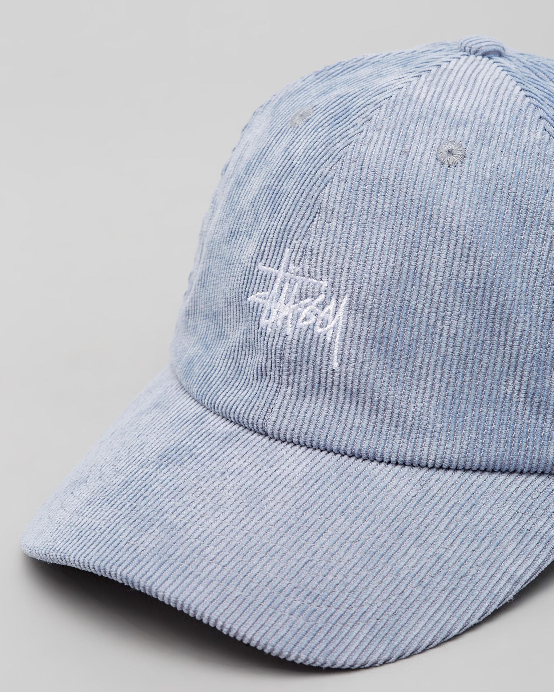 Stussy Graffiti Cord Low Pro Cap In Mid Blue - Fast Shipping & Easy ...
