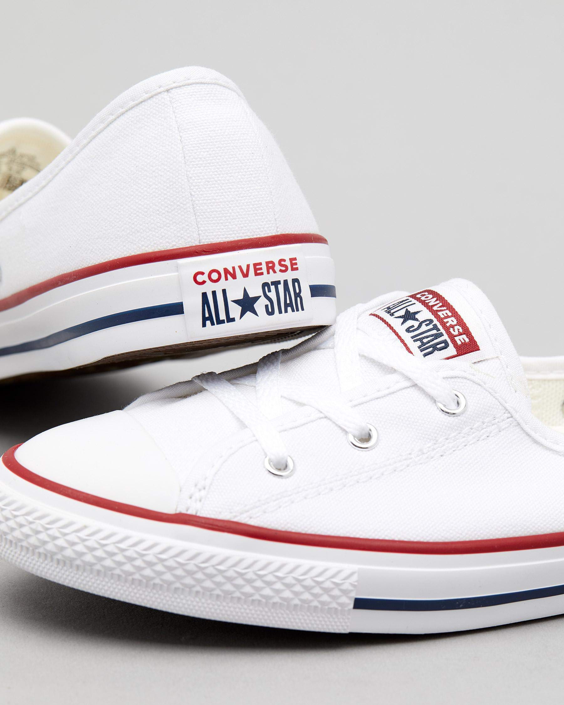 Converse Womens All Star Ballet Lace Shoes In White - Shipping & Easy Returns - City Beach States