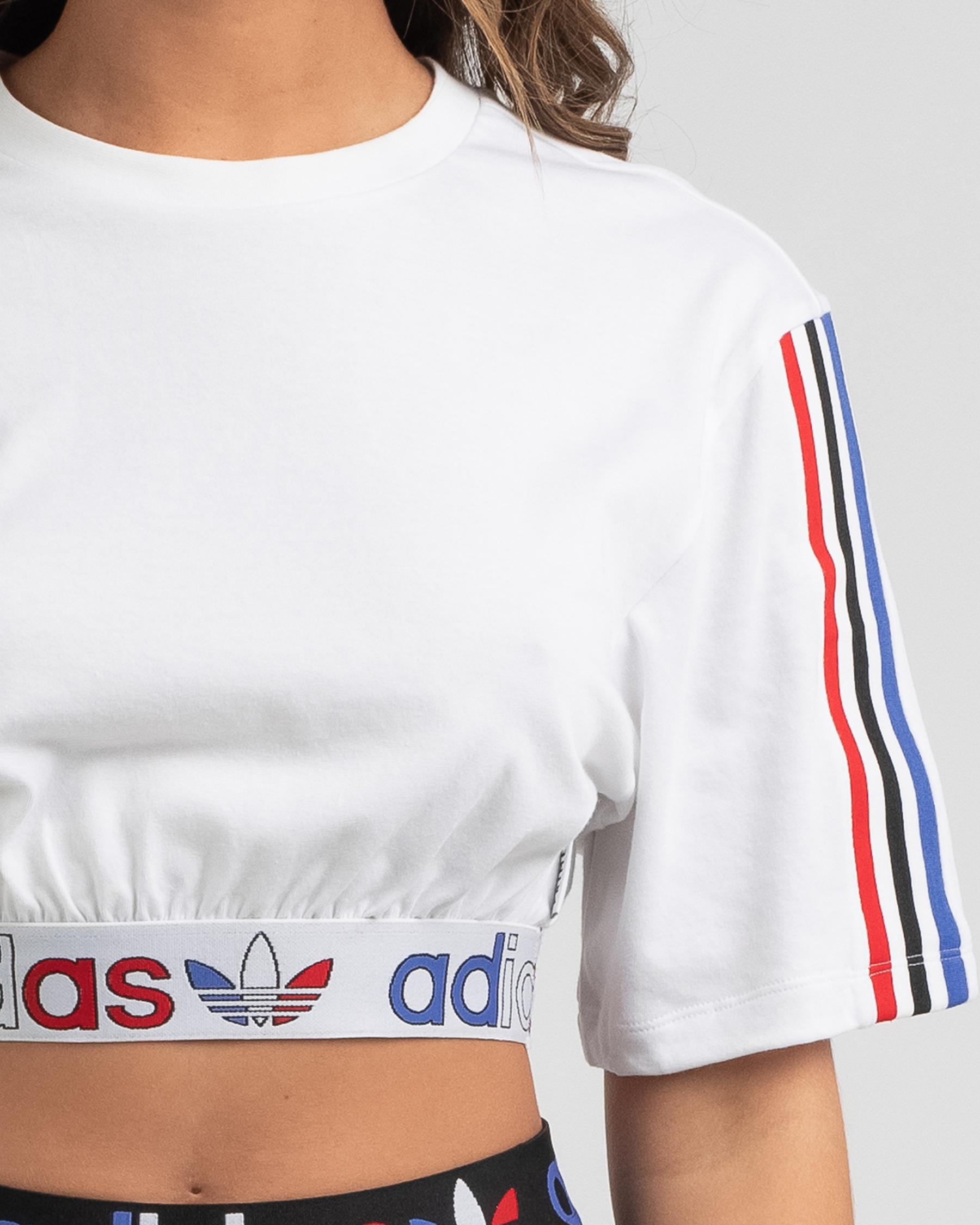 Adidas Adicolour Originals T-Shirt In White - Fast Shipping & Easy ...
