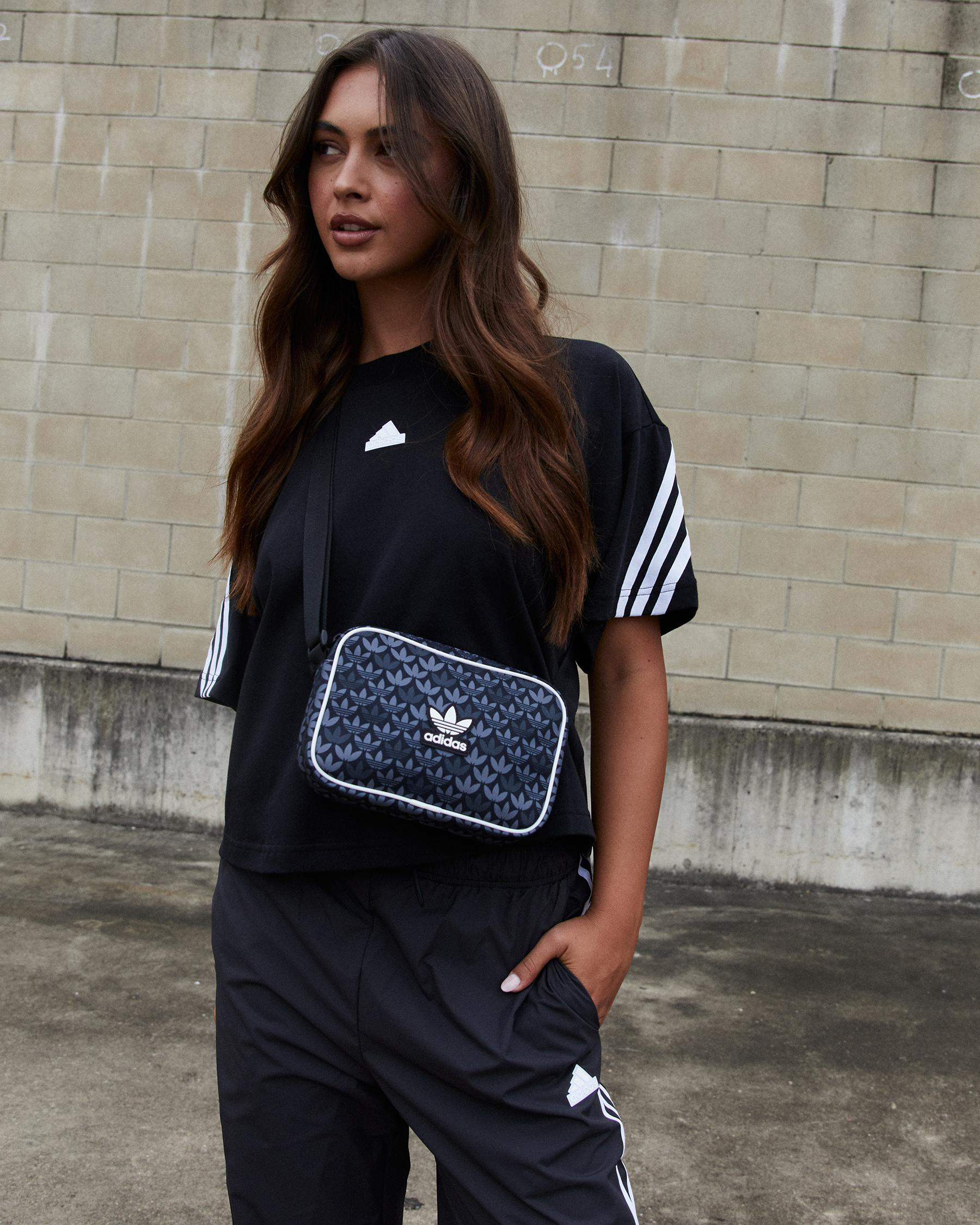 adidas Mono Airliner Crossbody Bag In Black - FREE* Shipping