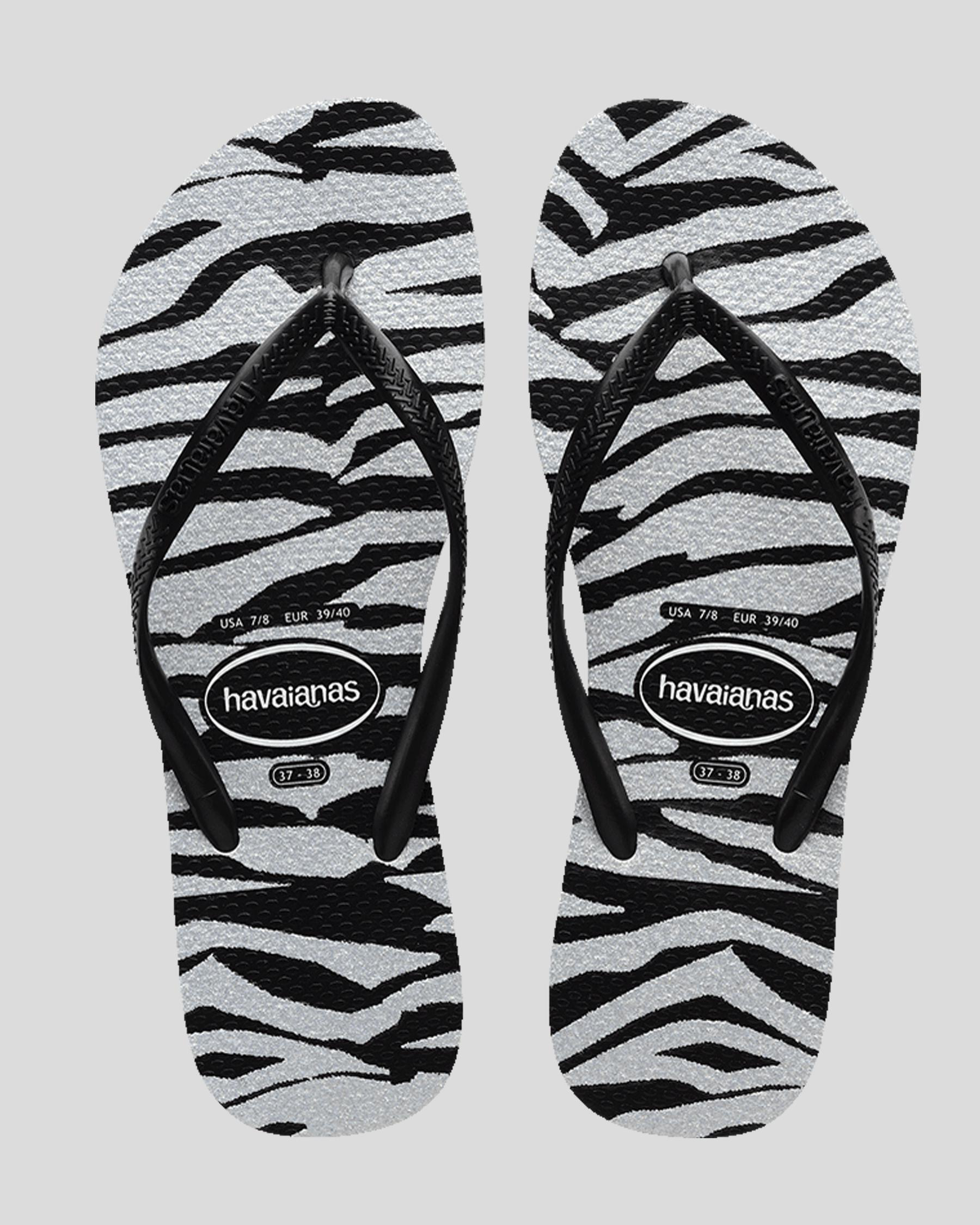 Kids' Slim Animals Glitter Thongs