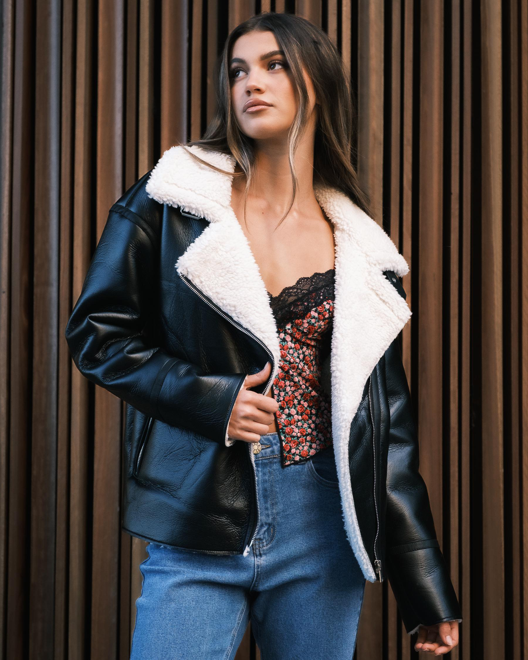 Sonny Faux Leather Jacket