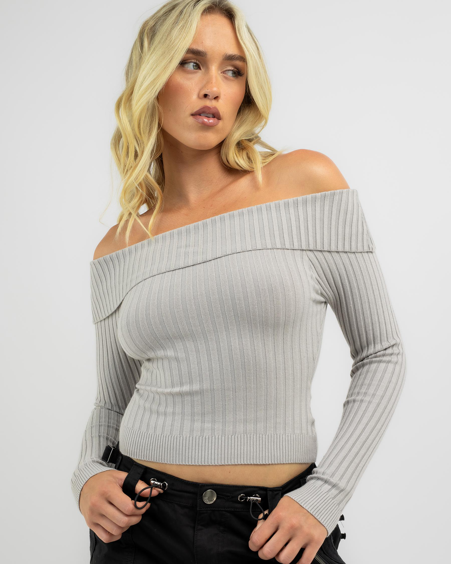 Ari Off Shoulder Knit Top