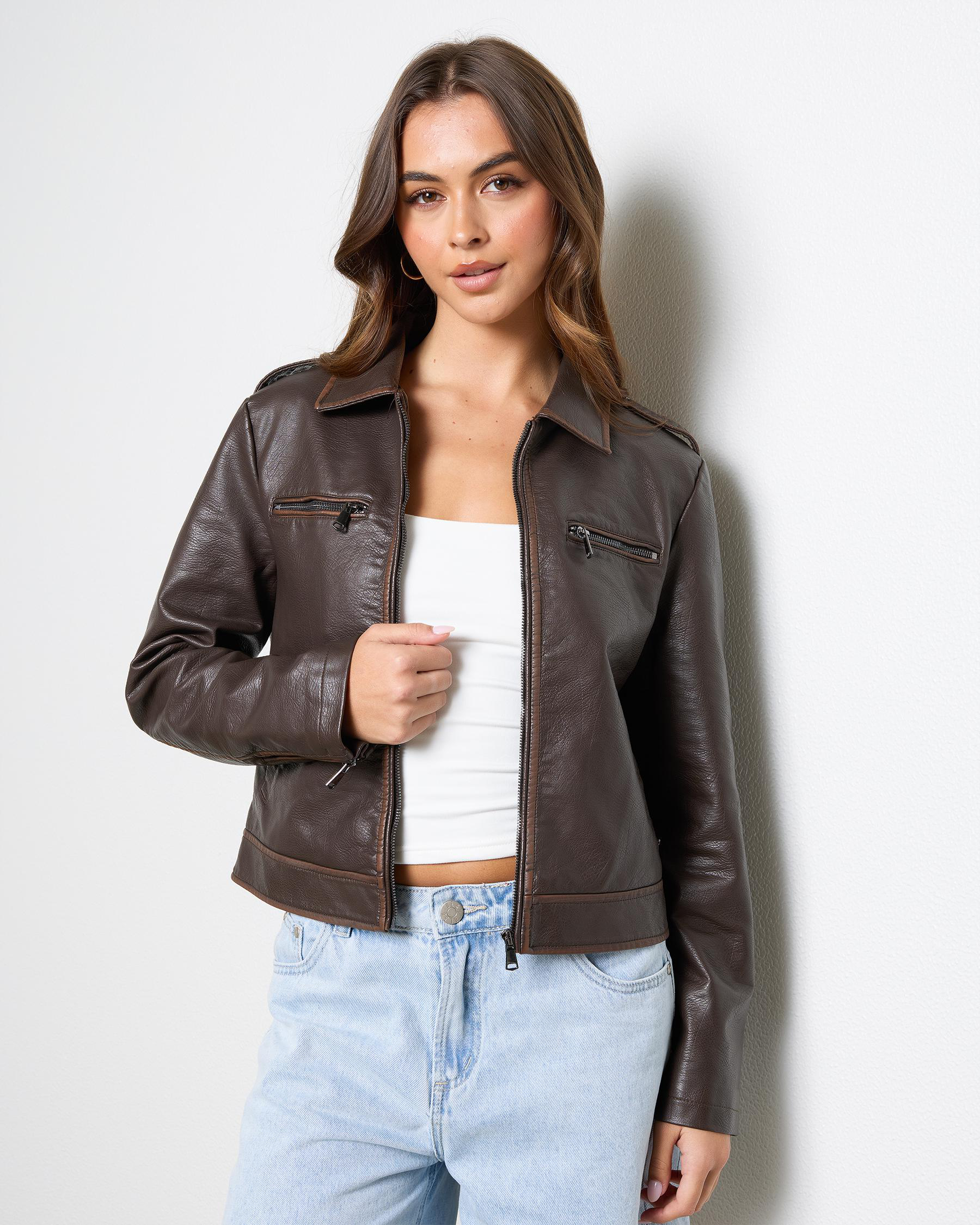 Morrison Faux Leather Jacket