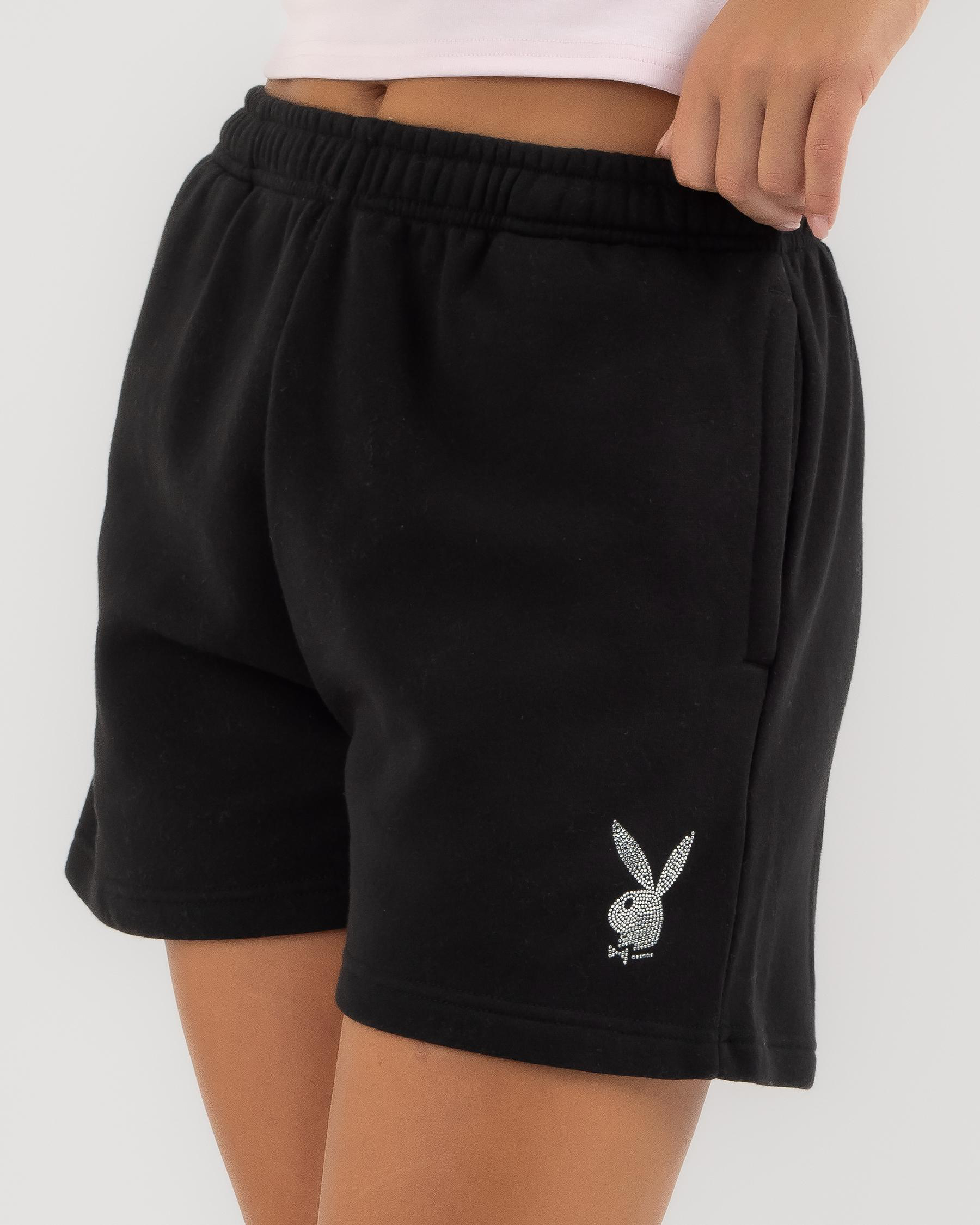 Bunny Diamante Track Shorts