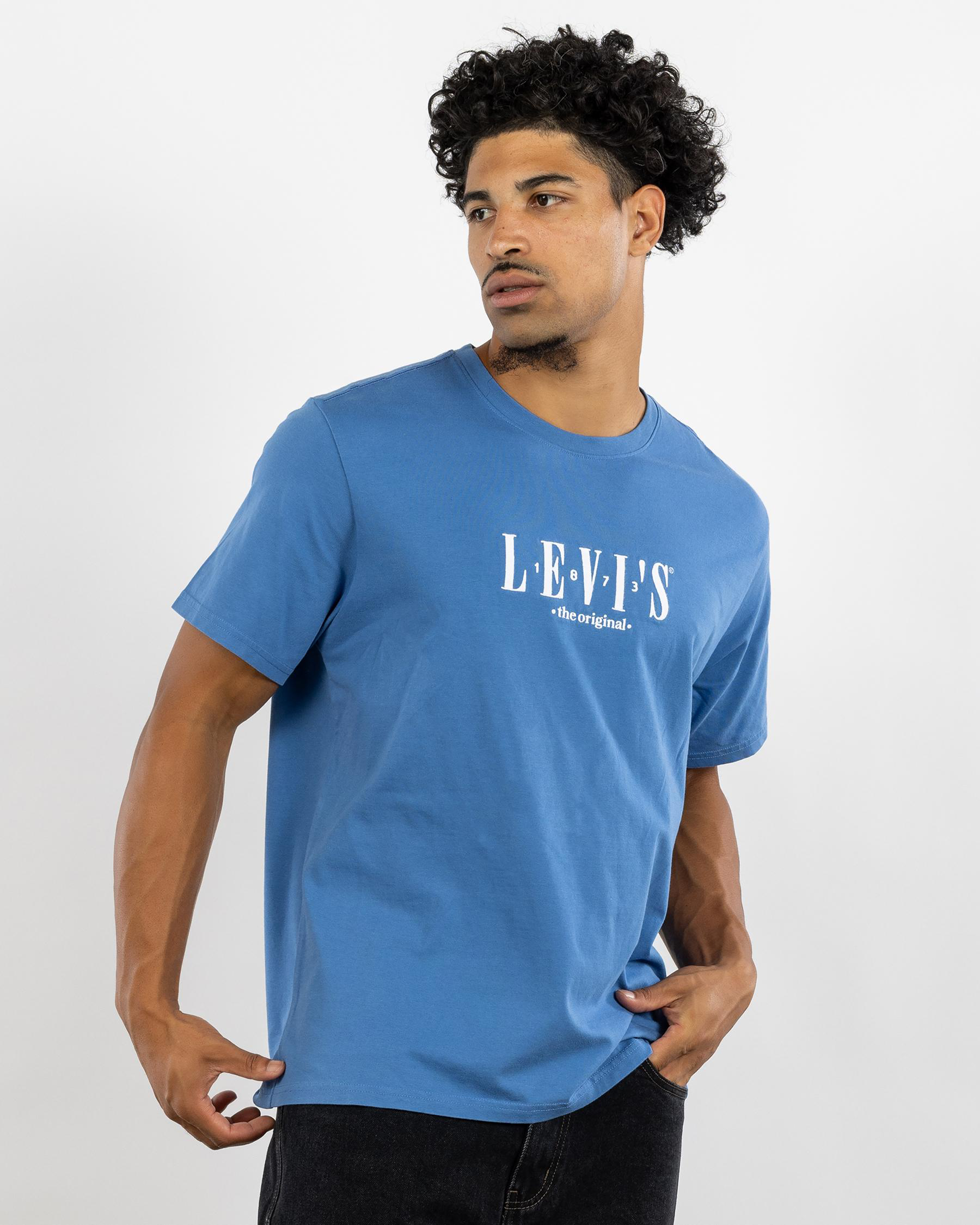 Serif Logo Relaxed Fit T-Shirt