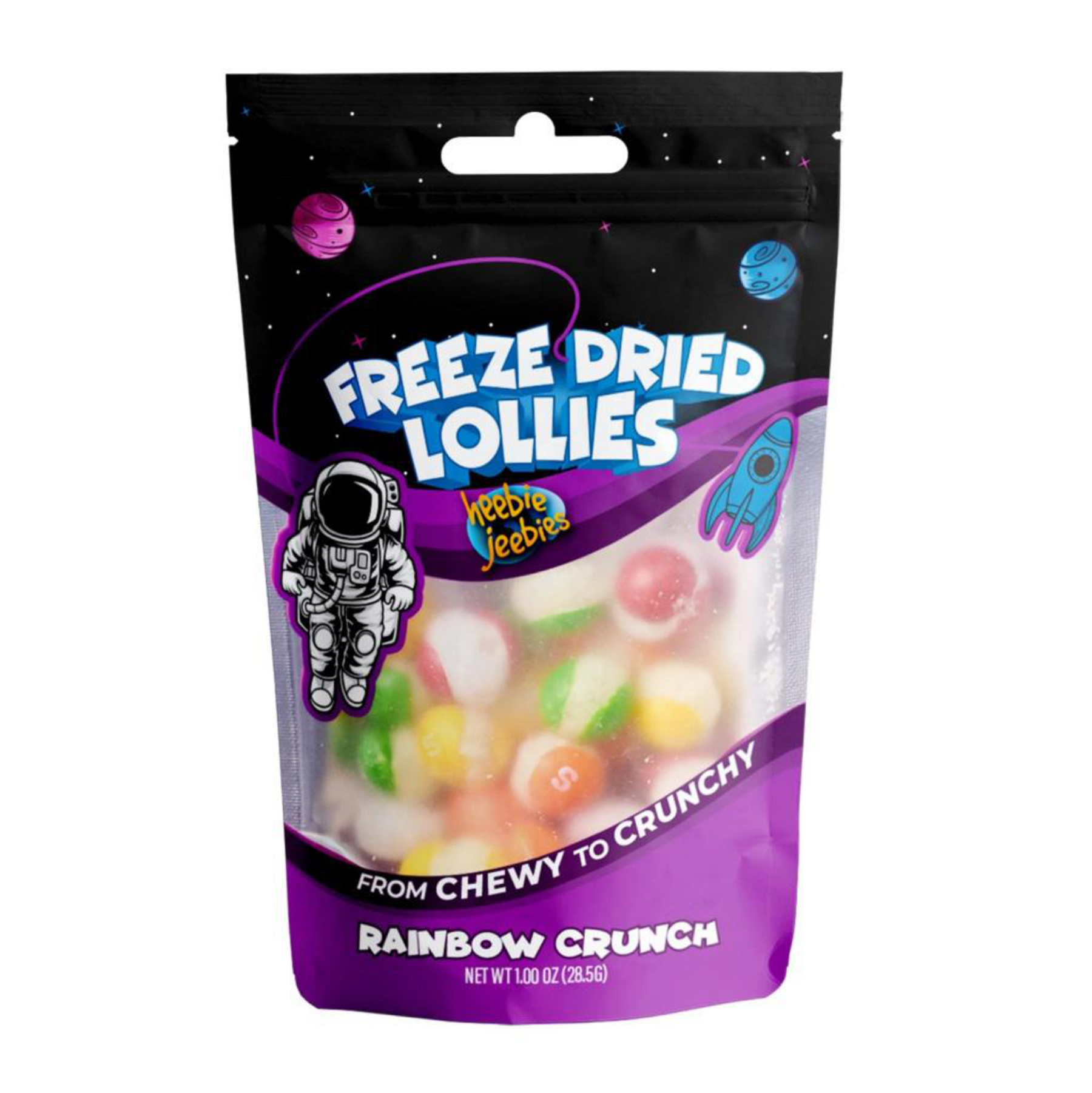 Large Freeze Dried Rainbow Crunch Lollies