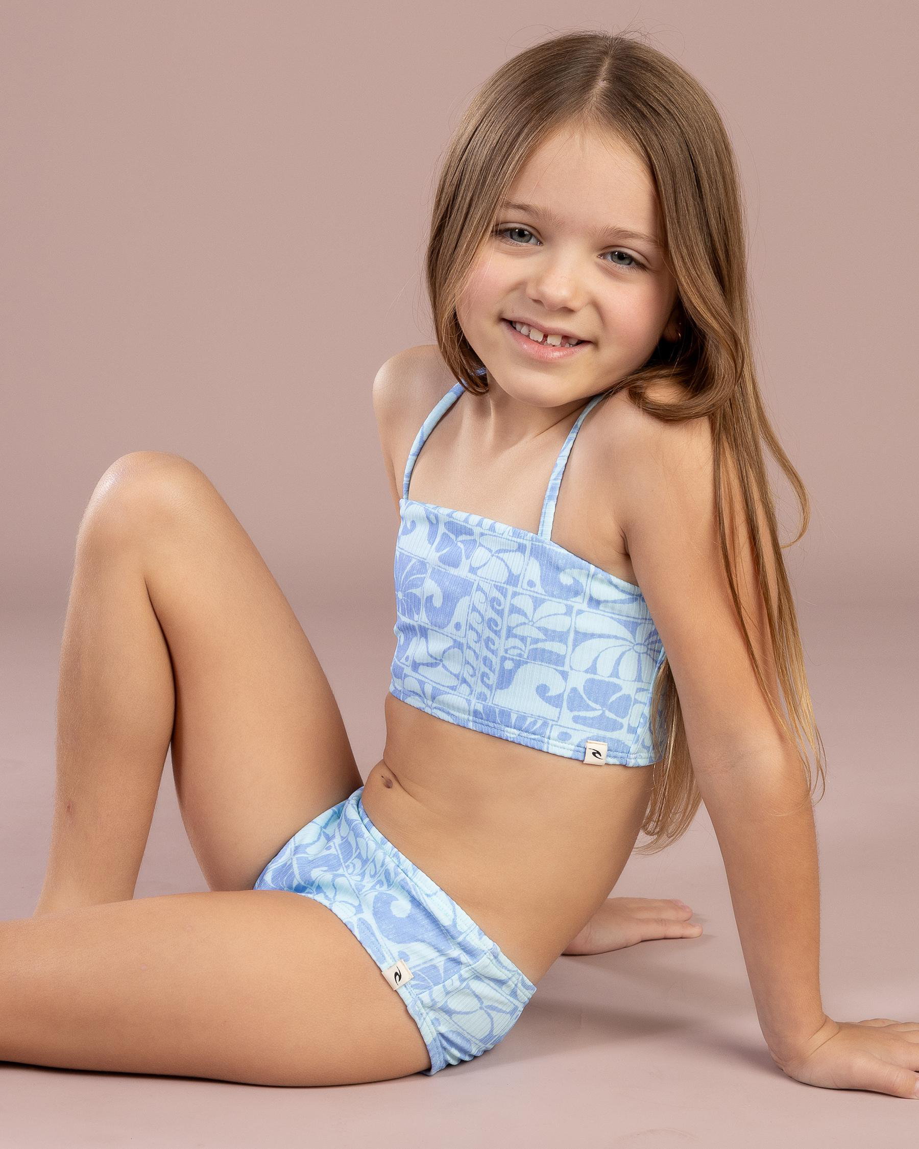 Toddlers' Oceanic Rib Bikini Set