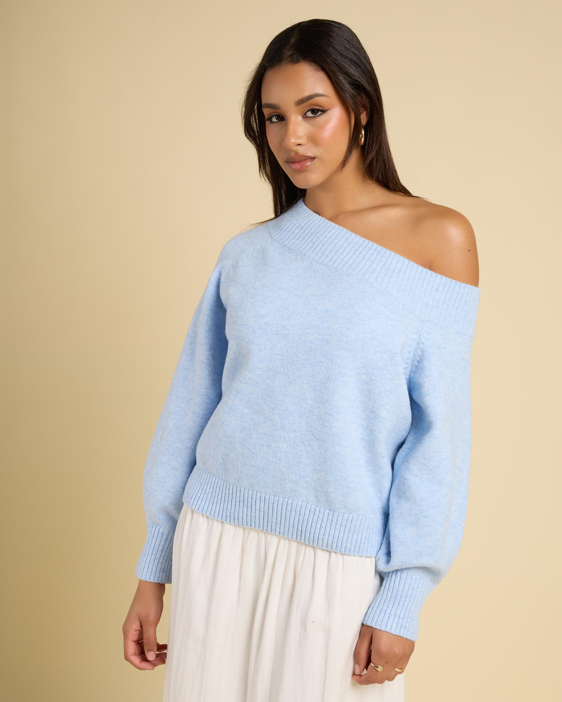 Magnolia Off Shoulder Knit Jumper