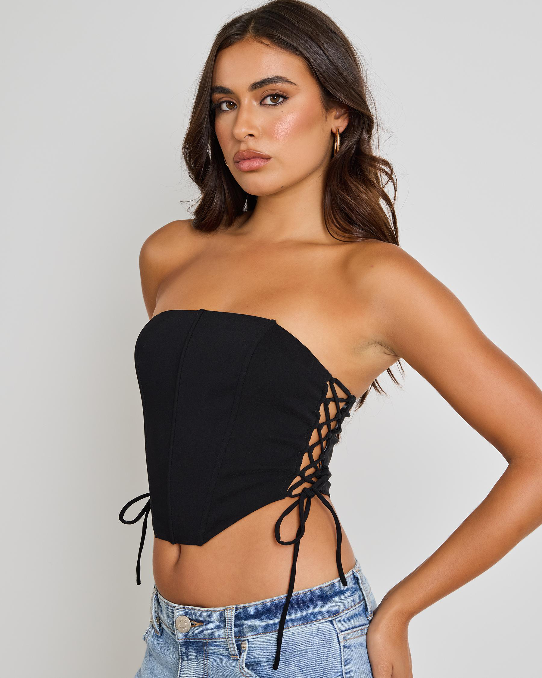 Jessie Lace Up Corset Top