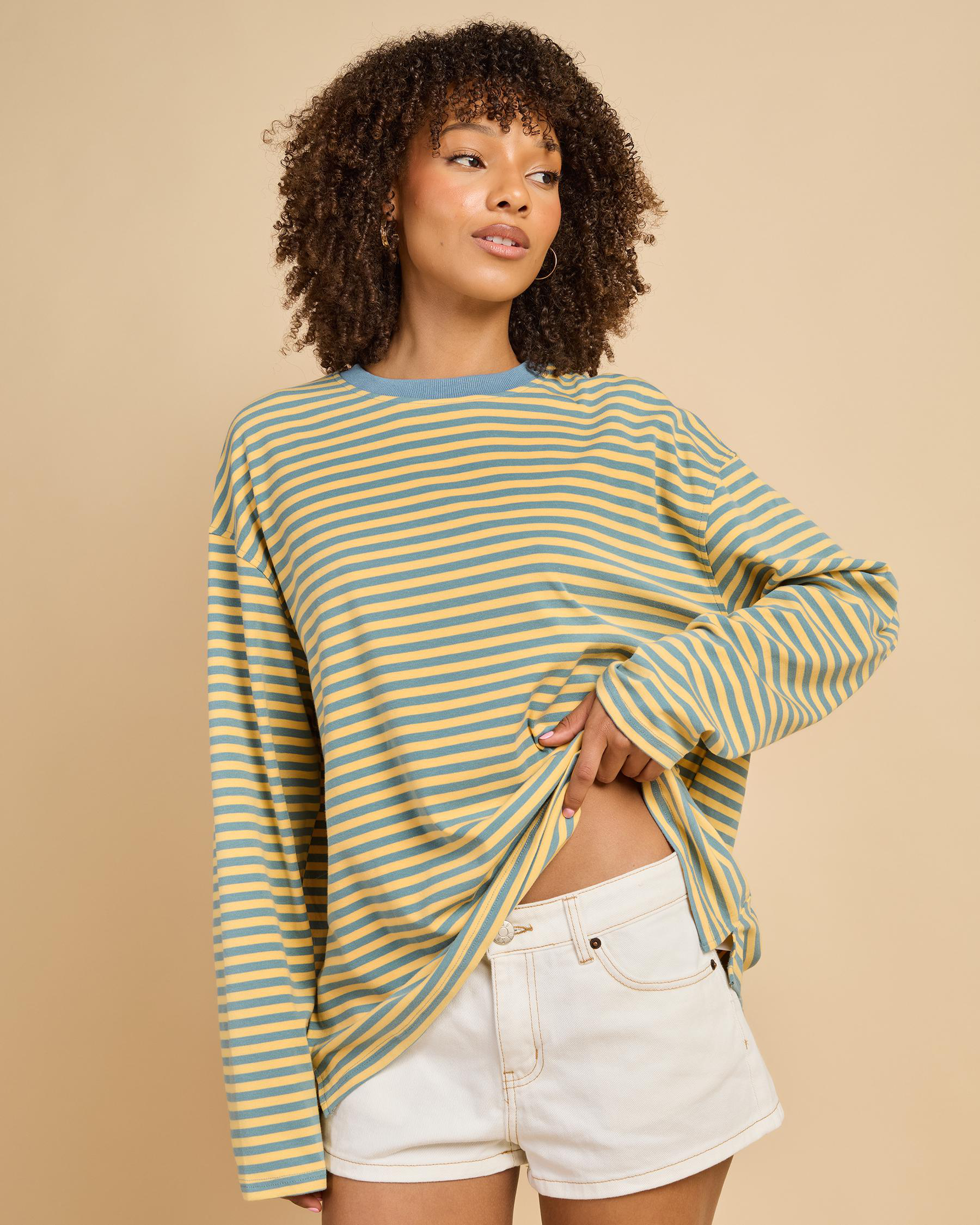 Poppi Stripe Long Sleeve Top