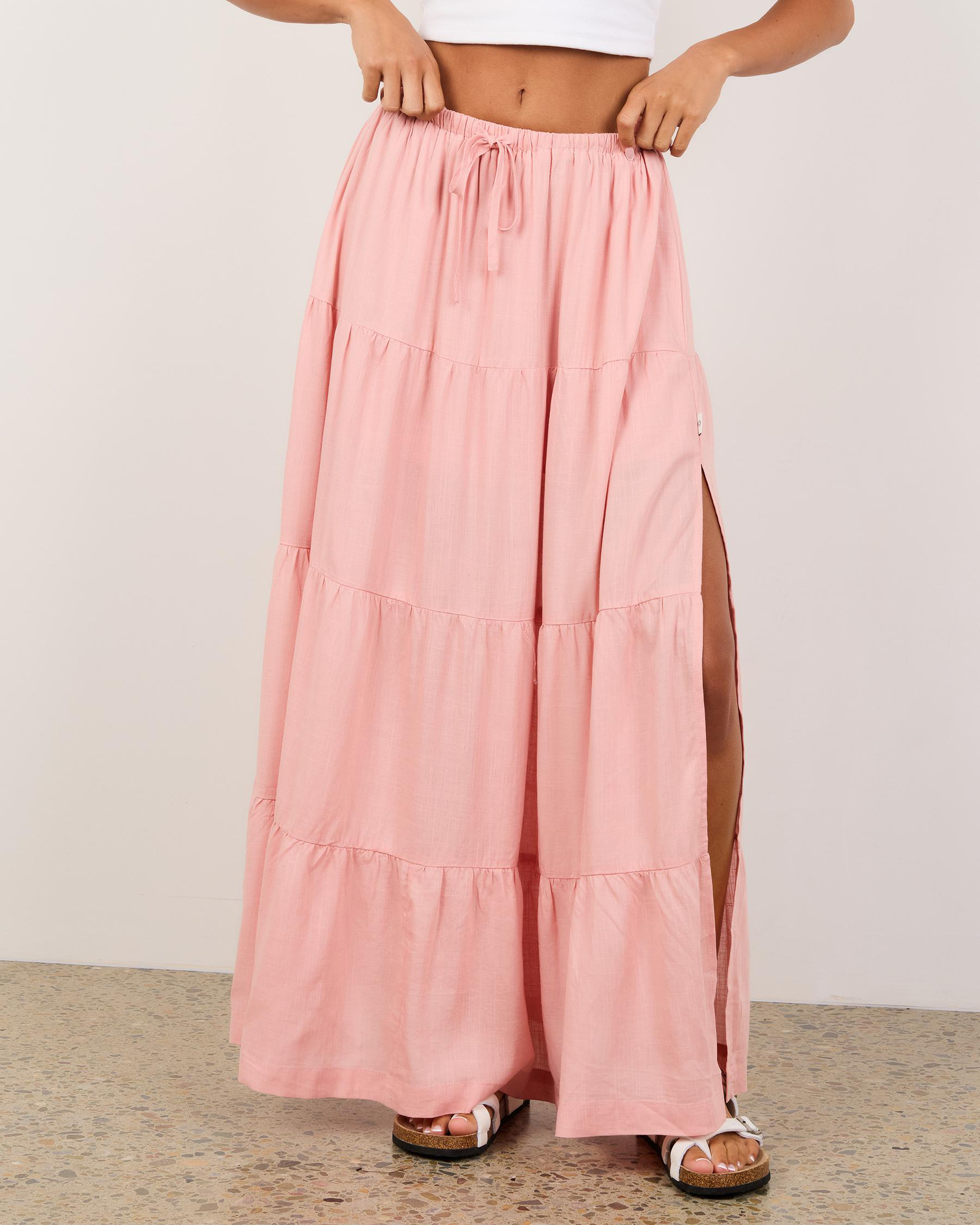 Classic Tiered Maxi Skirt