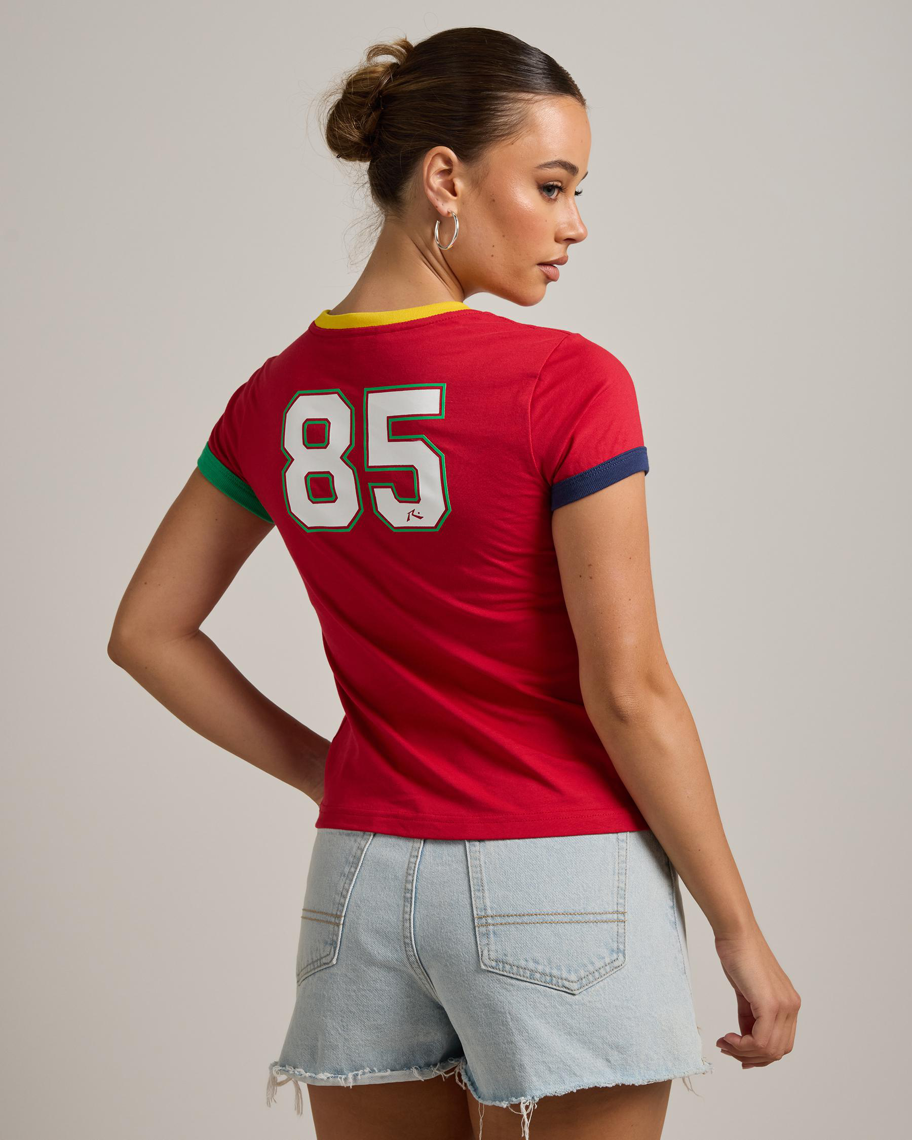 3 Tone Contrast Ringer Baby Tee