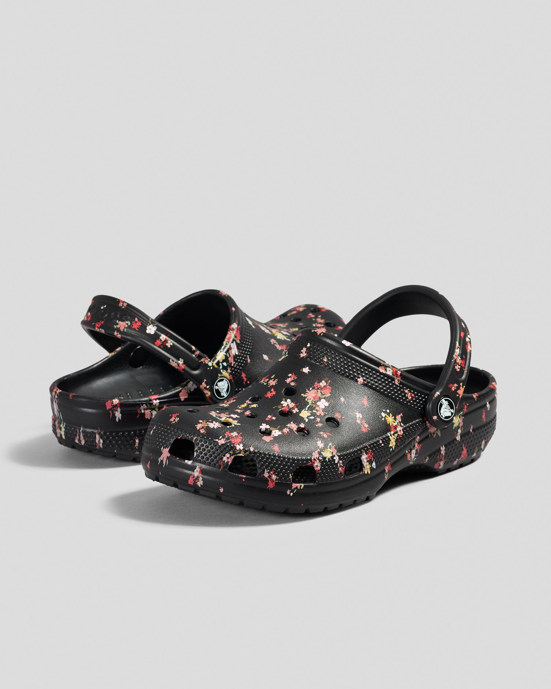 Classic Floral Print Clogs