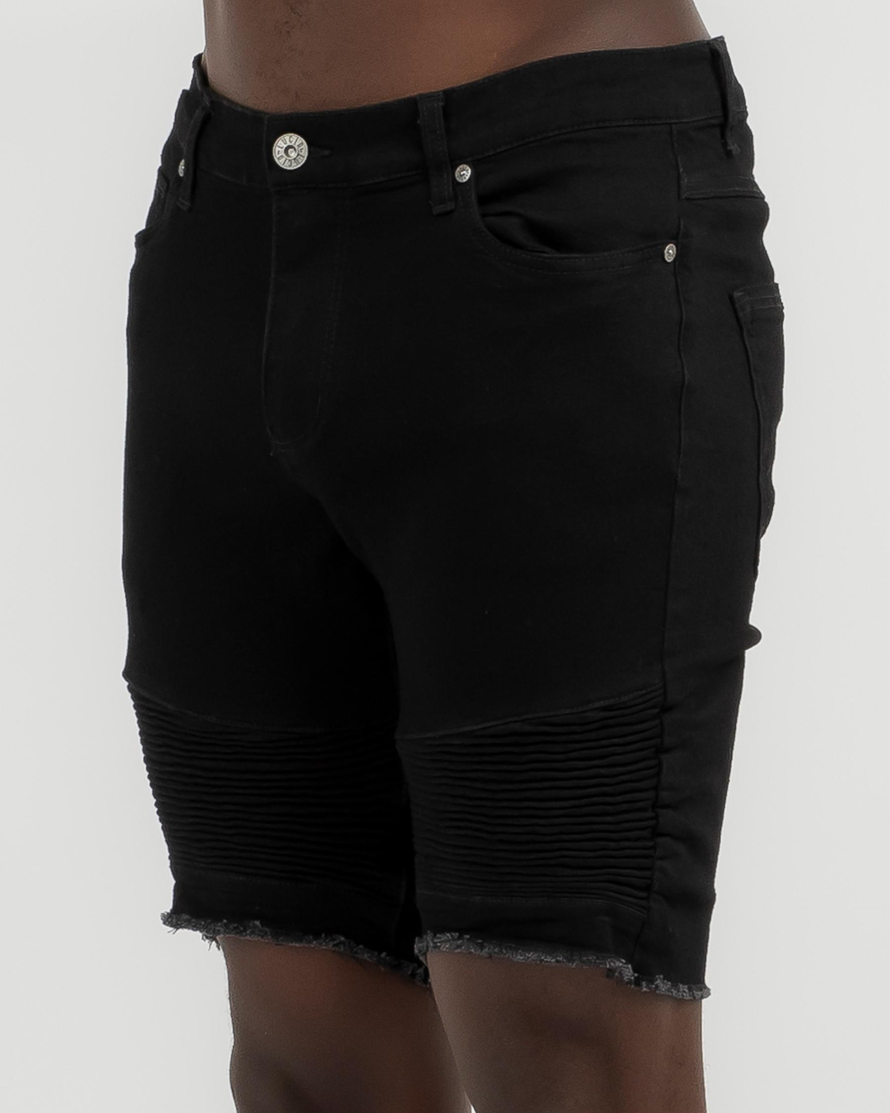 Expansion Denim Shorts