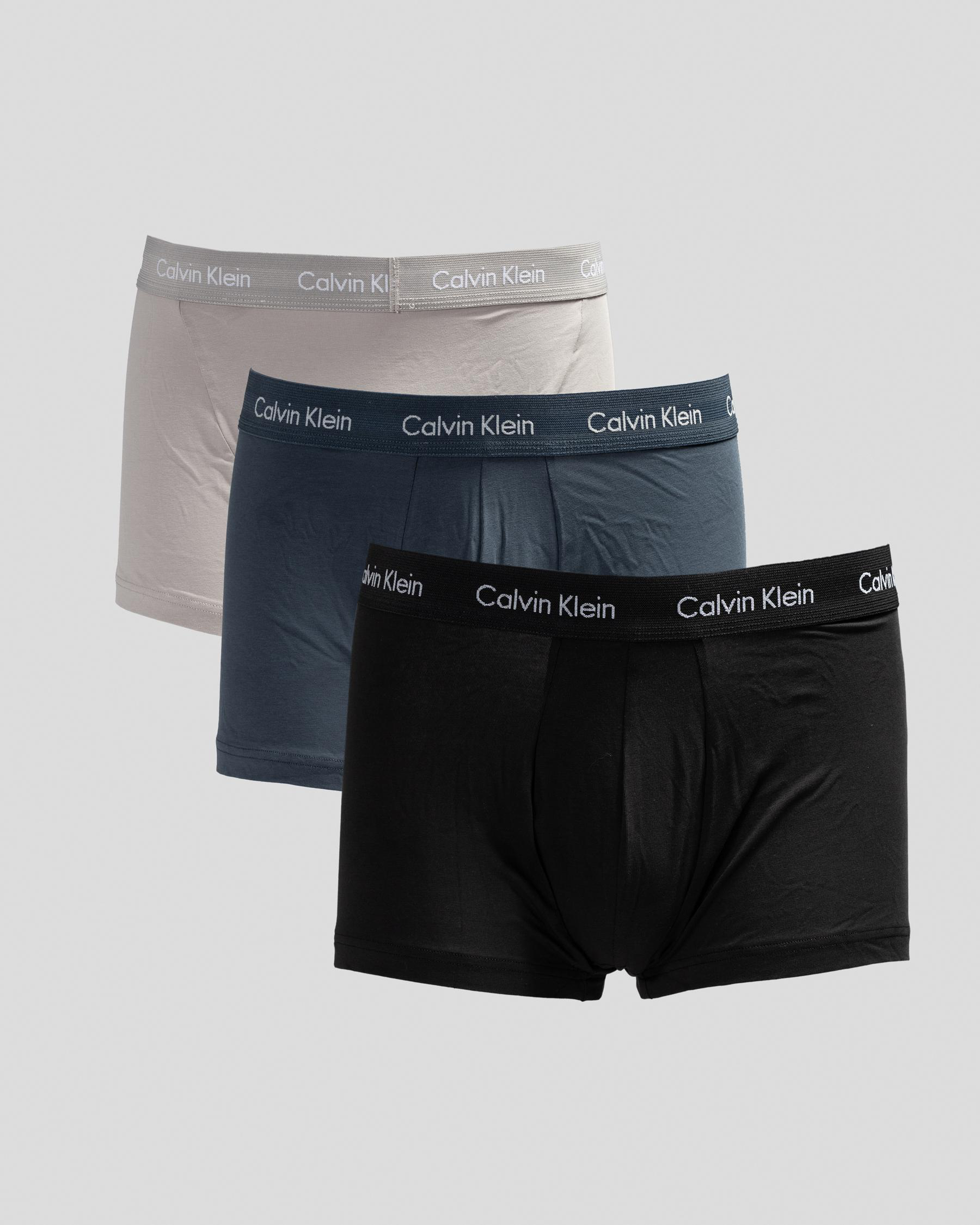 Cotton Stretch Low Rise Trunks 3 Pack