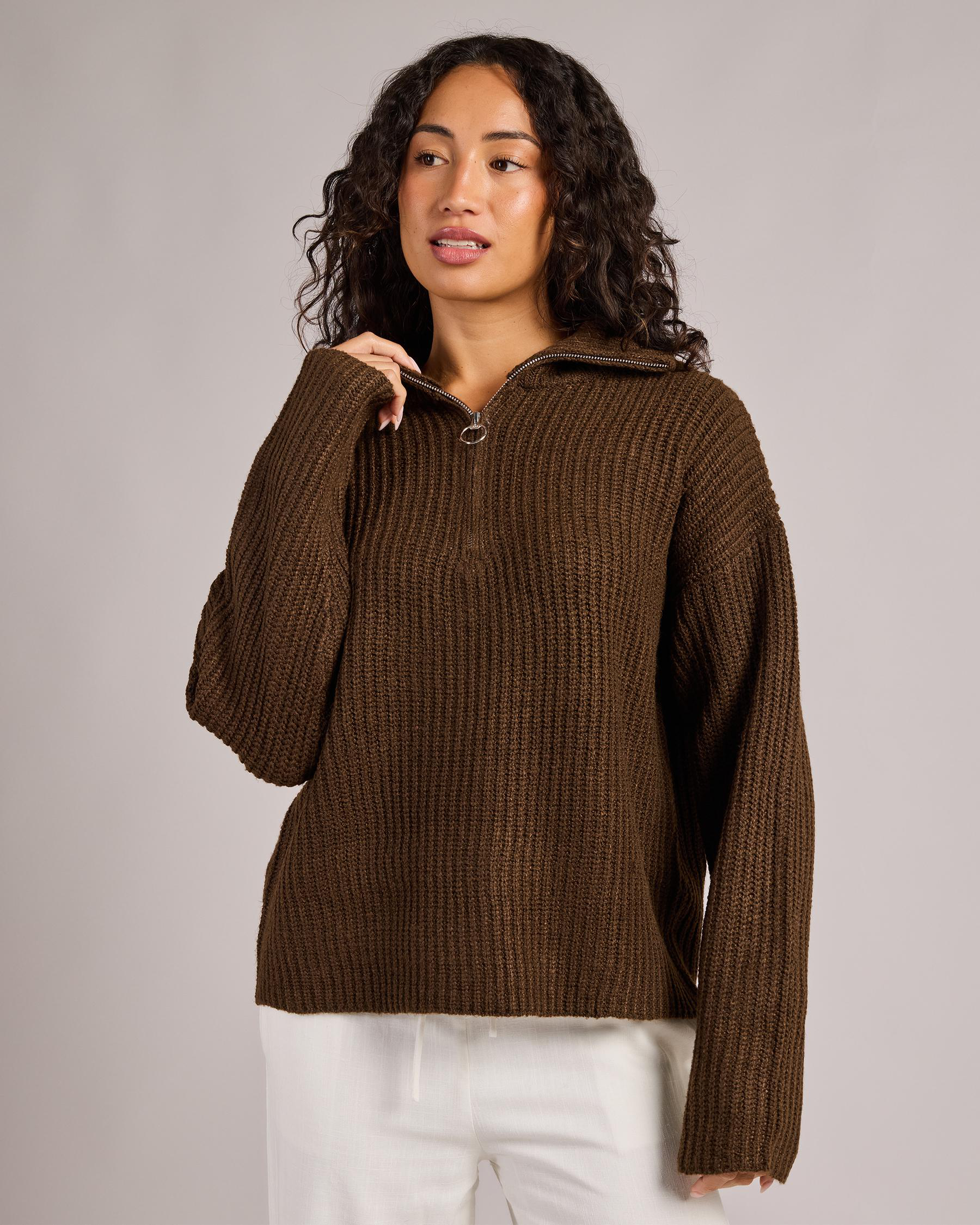 Payton Half Zip Knit Jumper