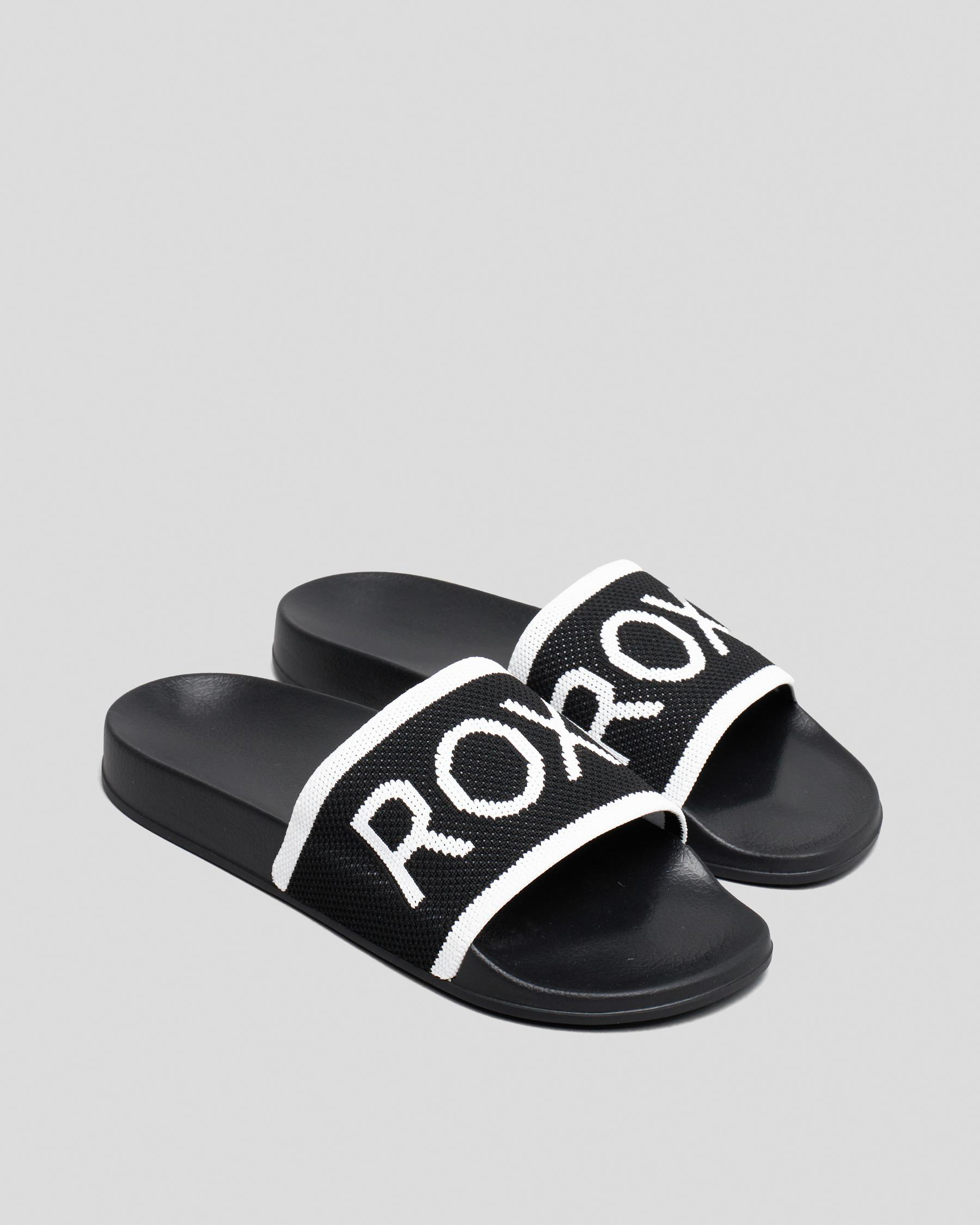 Roxy Slippy Knit Slide Sandals