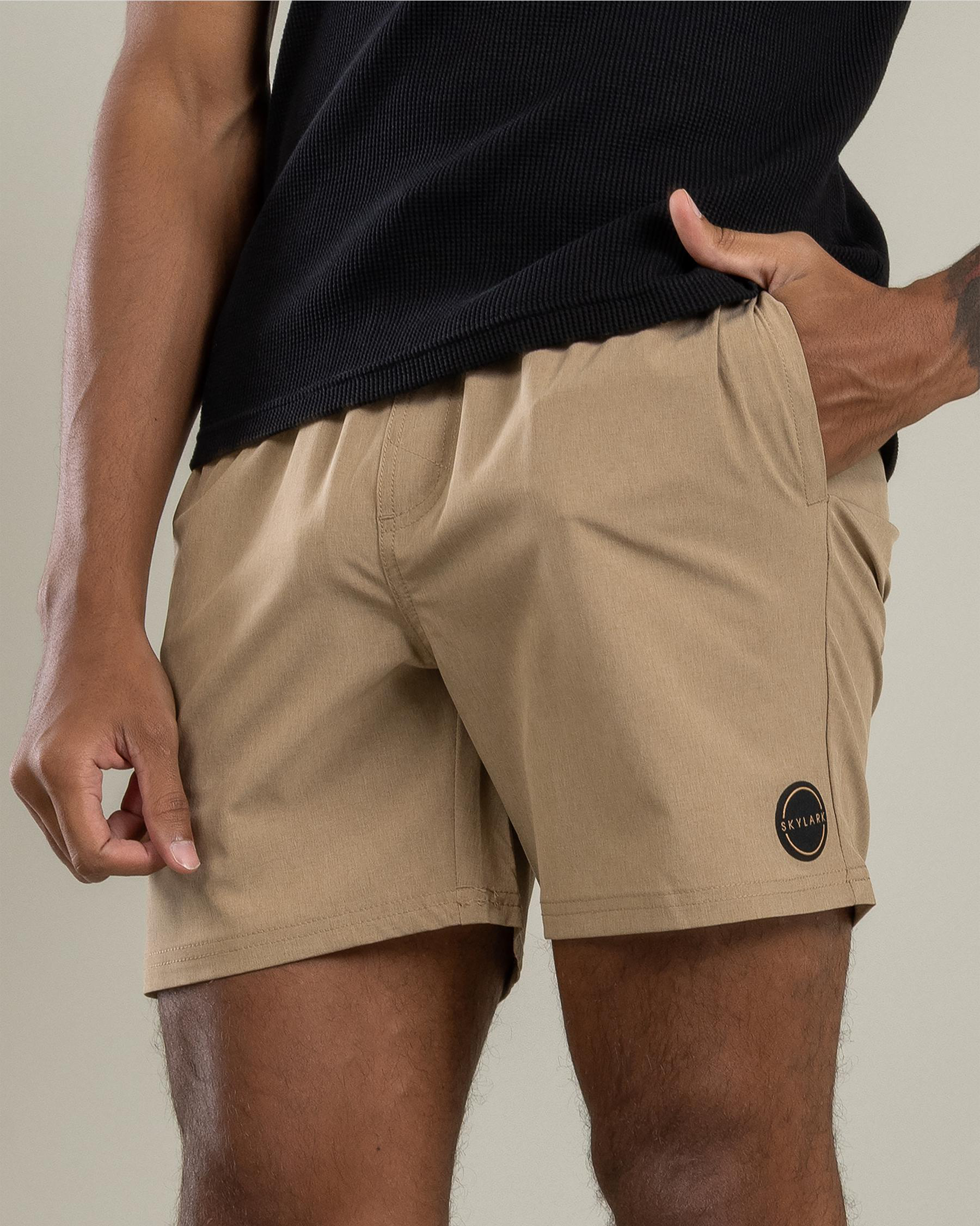 Bind Elastic Waist Shorts