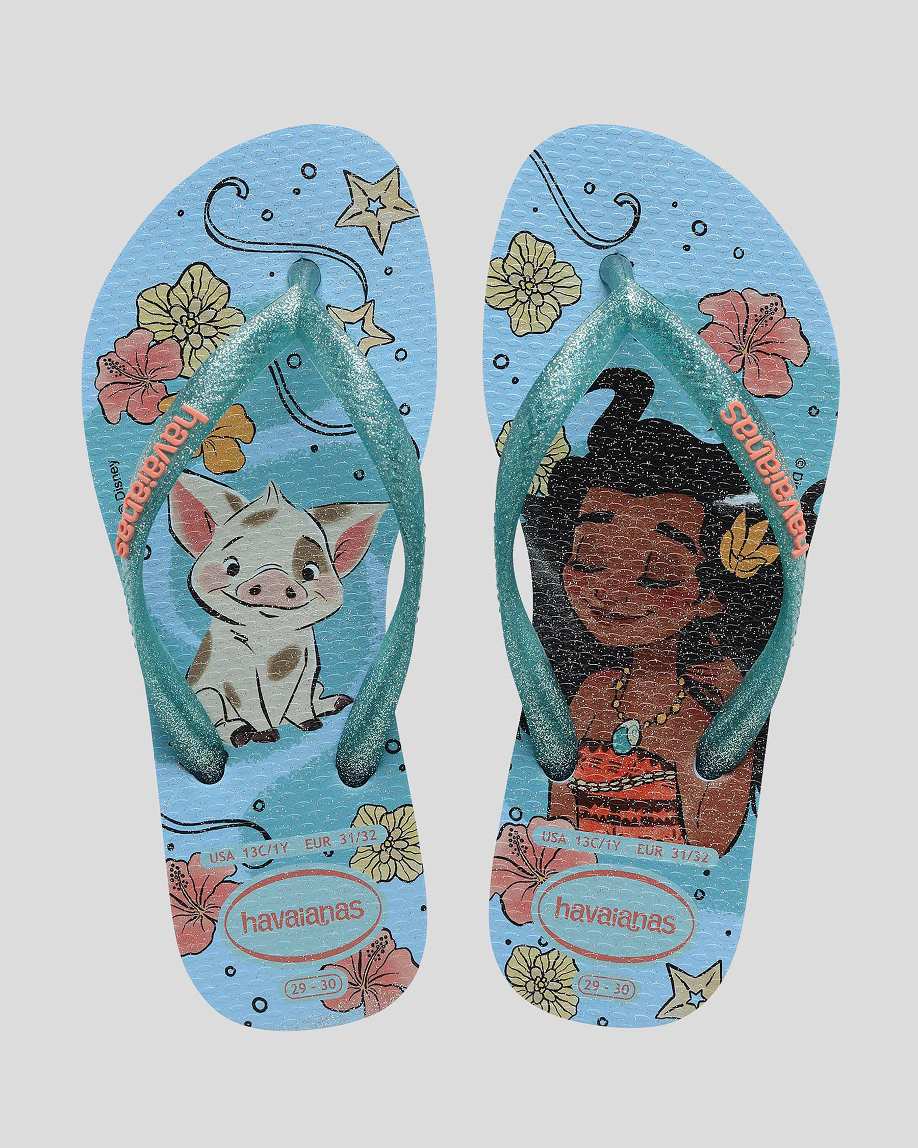 Kids' Slim Princess Moana Thongs