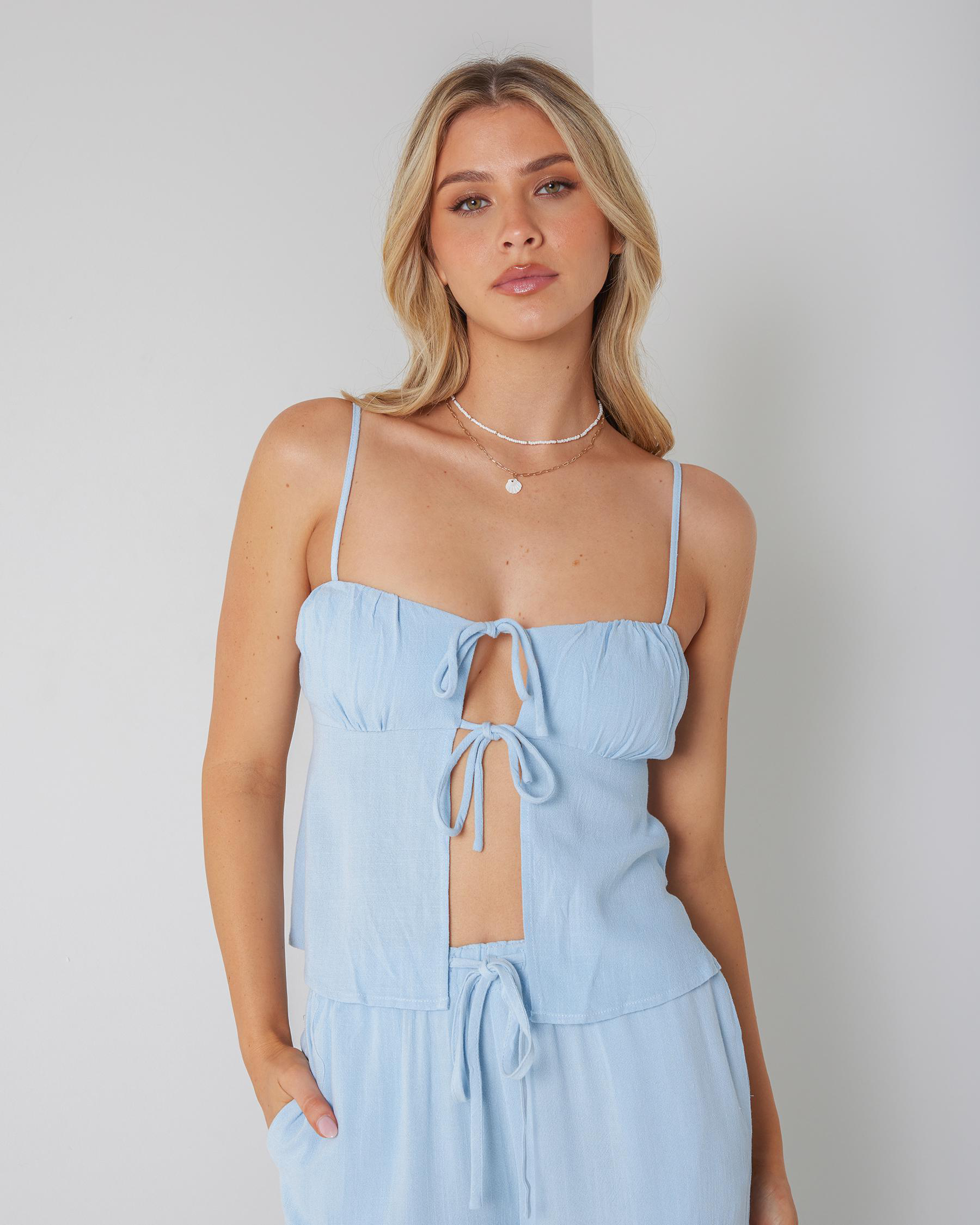 Zelm Dallis Tie Front Top