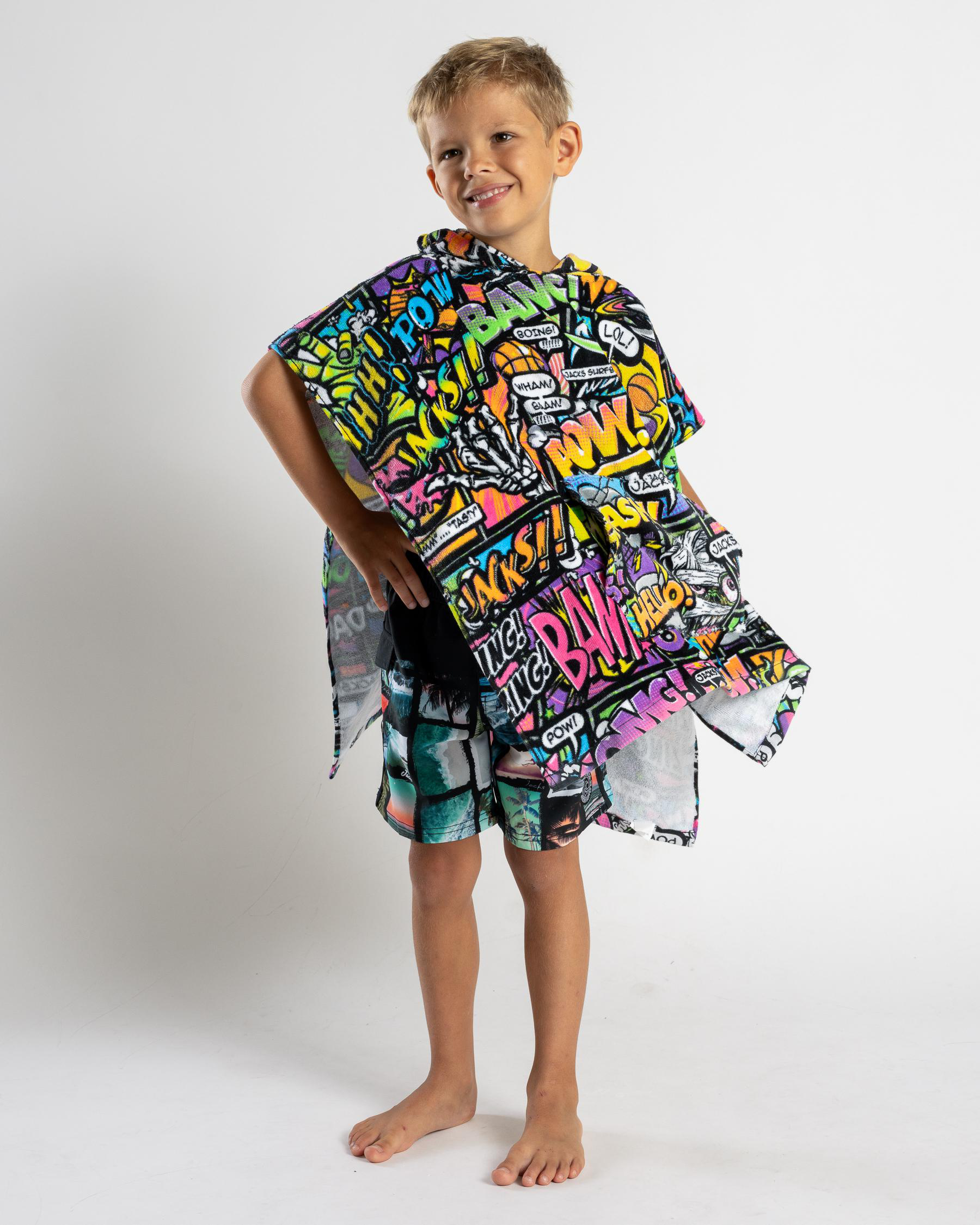 Kids' Crash Hooded Towel