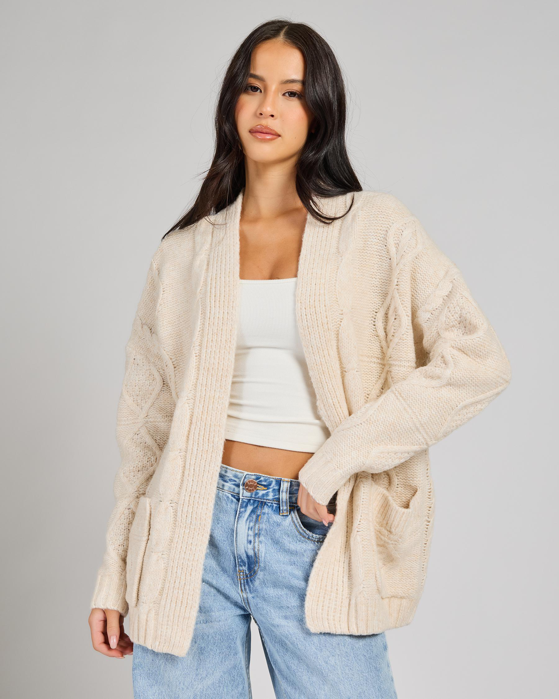 Eros Cable Knit Cardigan