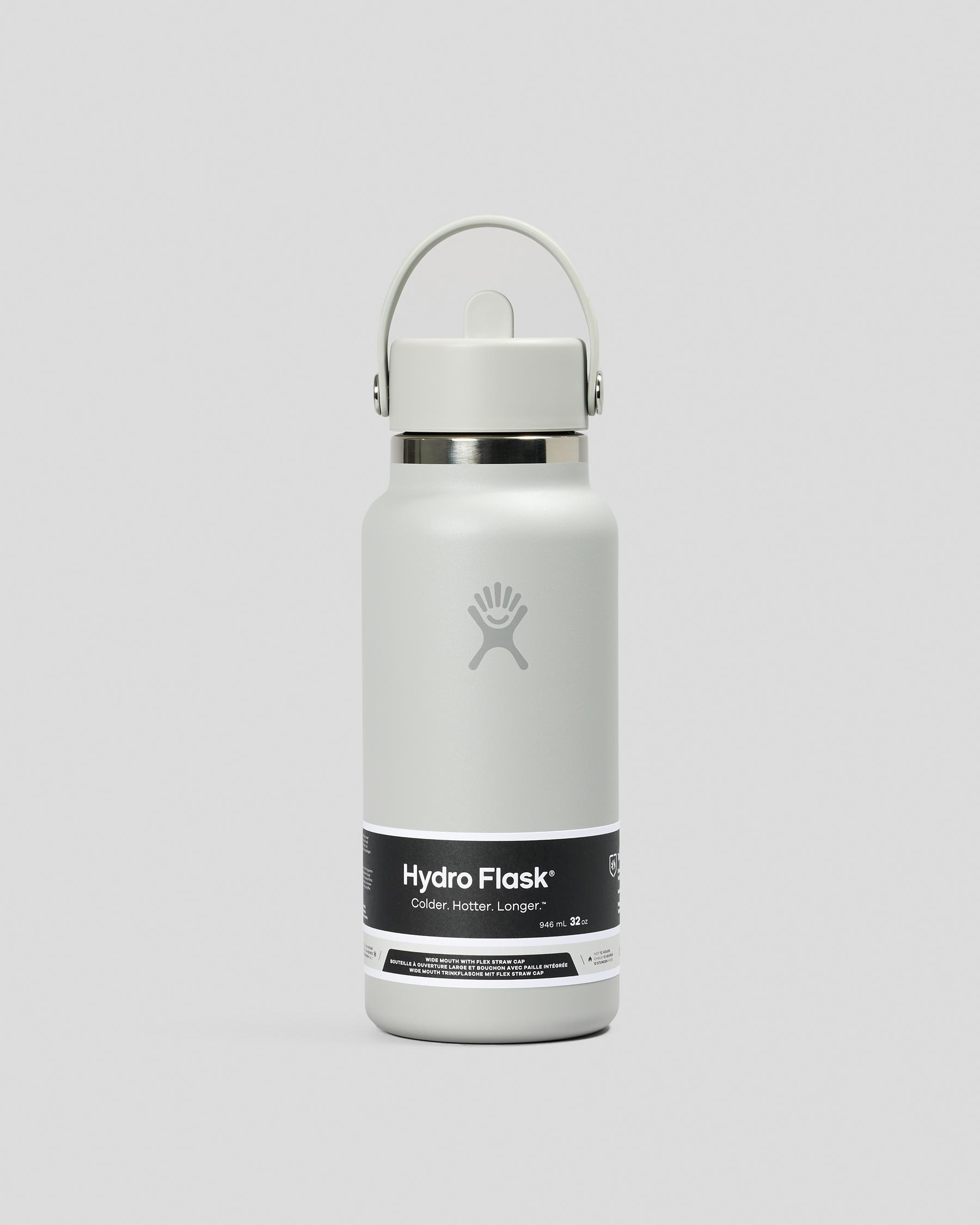 Wide Mouth Flex Straw Cap Bottle